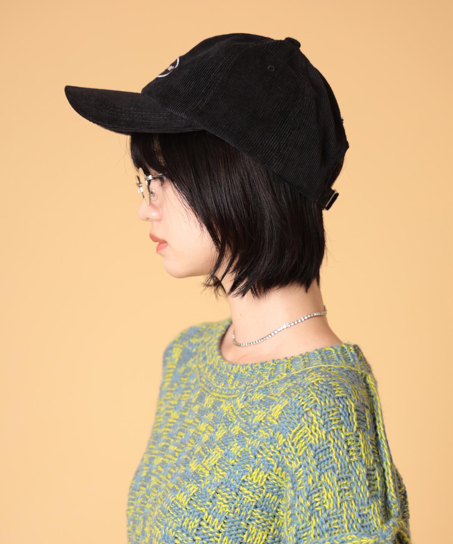 コーデュロイロゴキャップ