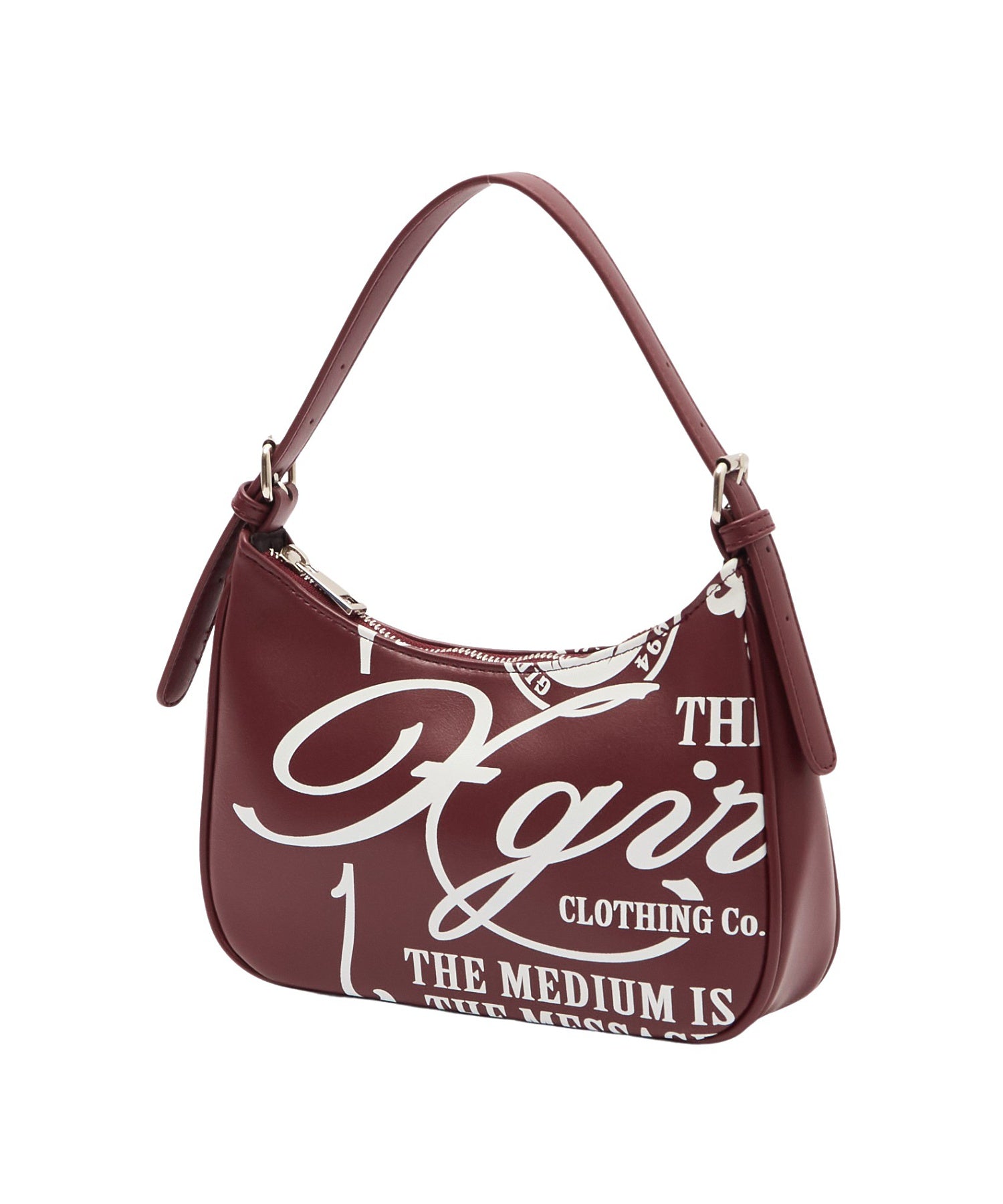 FAUX LEATHER FACE HANDBAG