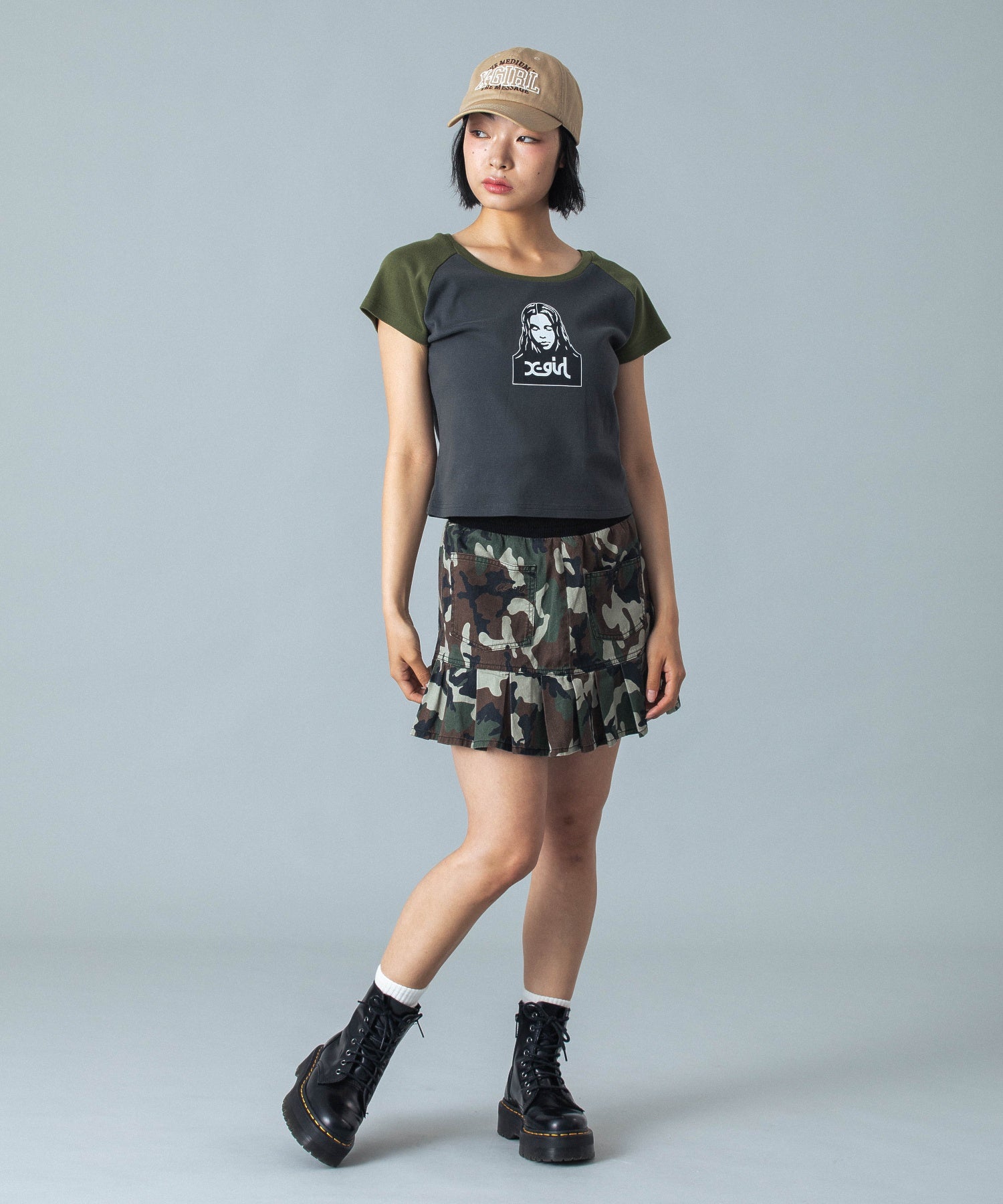 FACE RAGLAN S/S BABY TEE