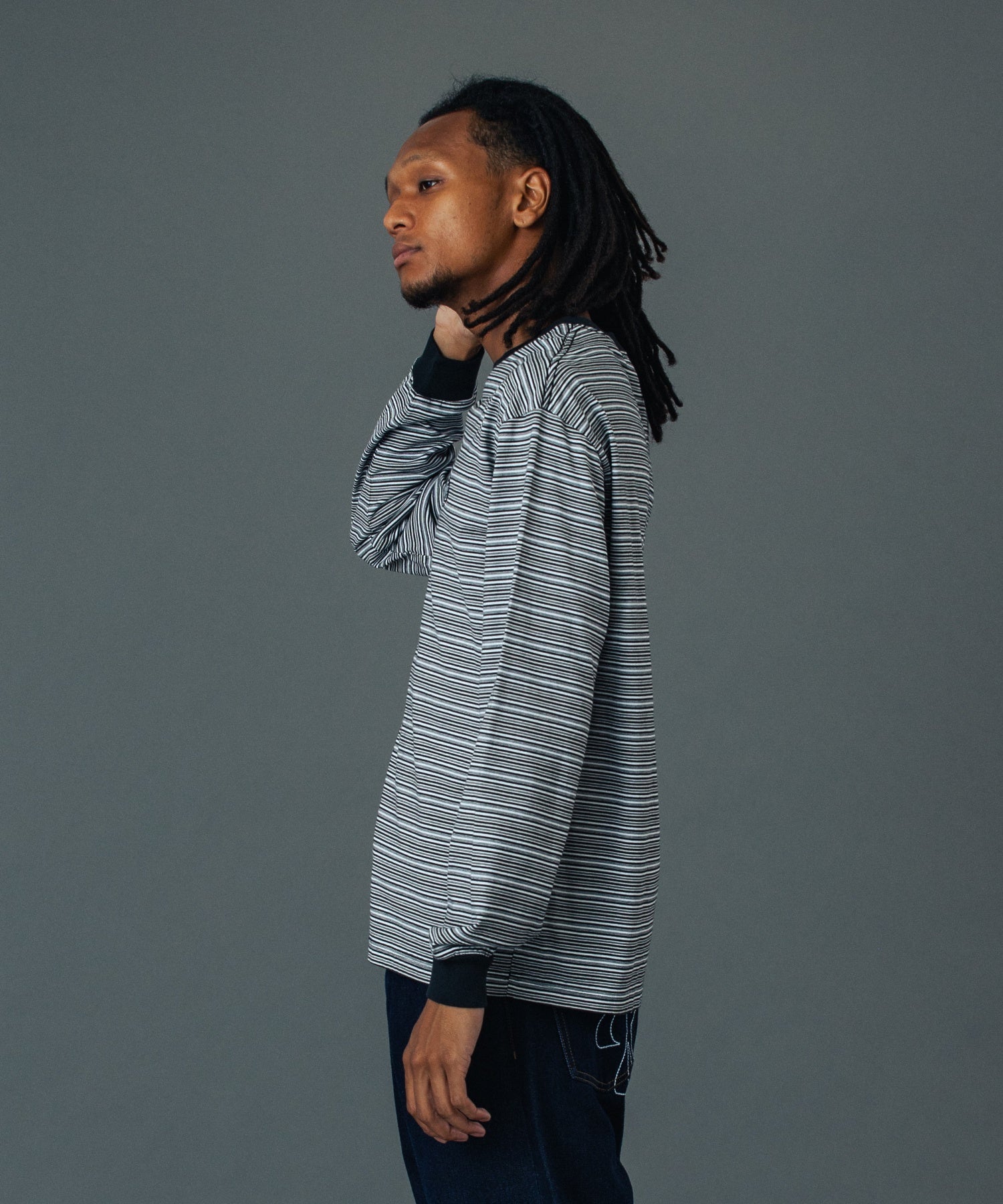 STRIPE L/S TEE