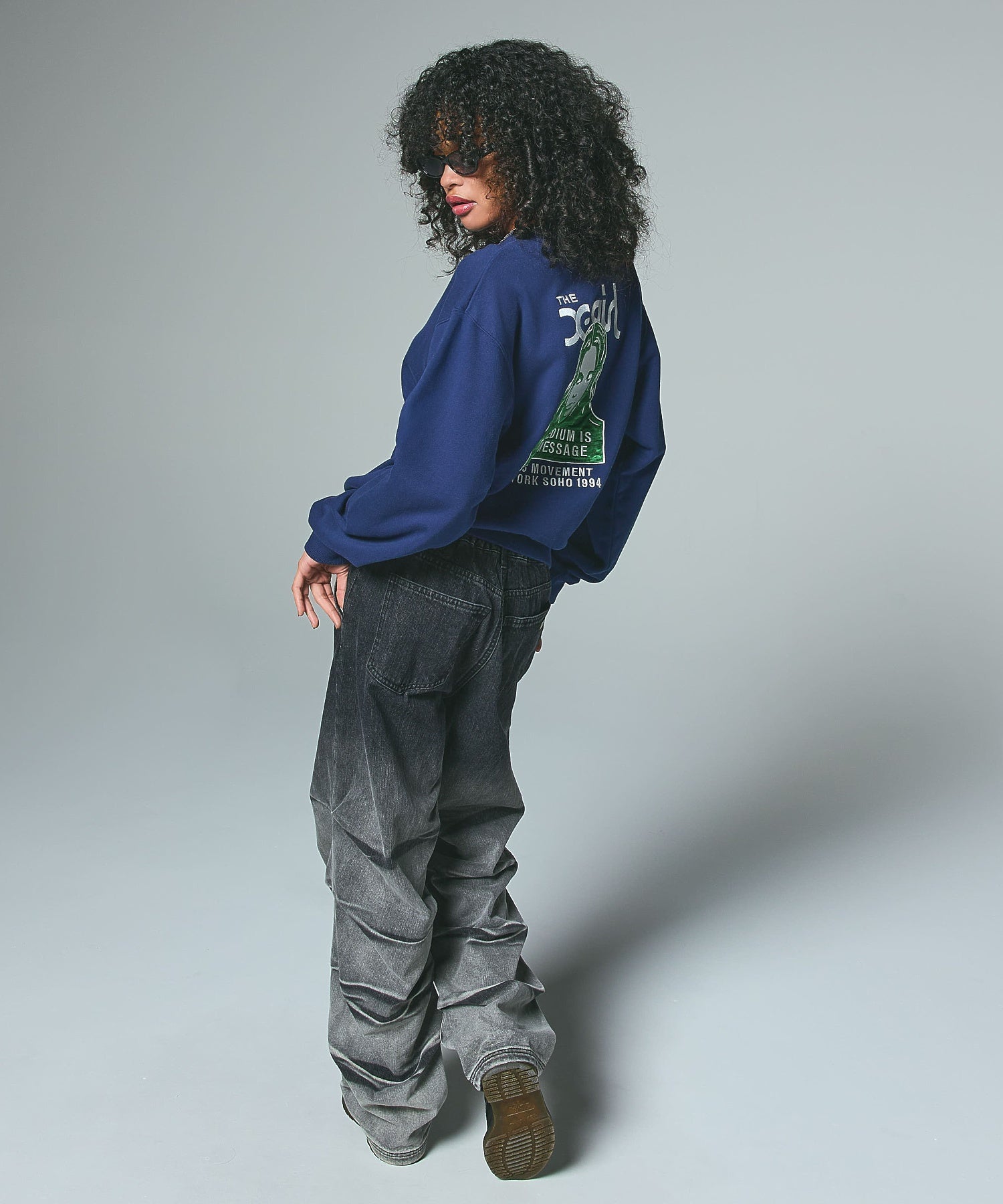 GRADIENT DENIM EASY PANTS