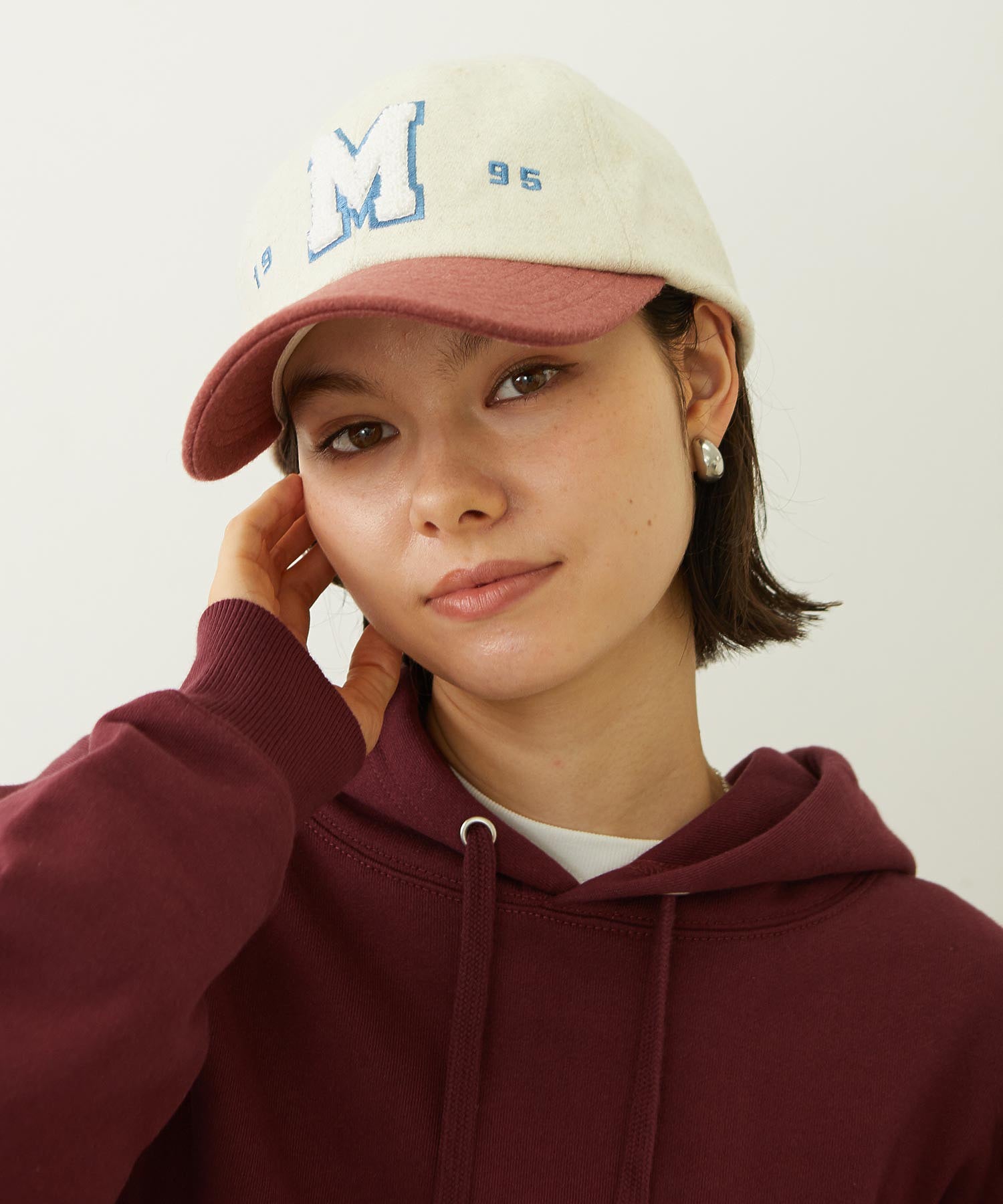 CHENILLE LOGO EMBROIDERY MELTON CAP