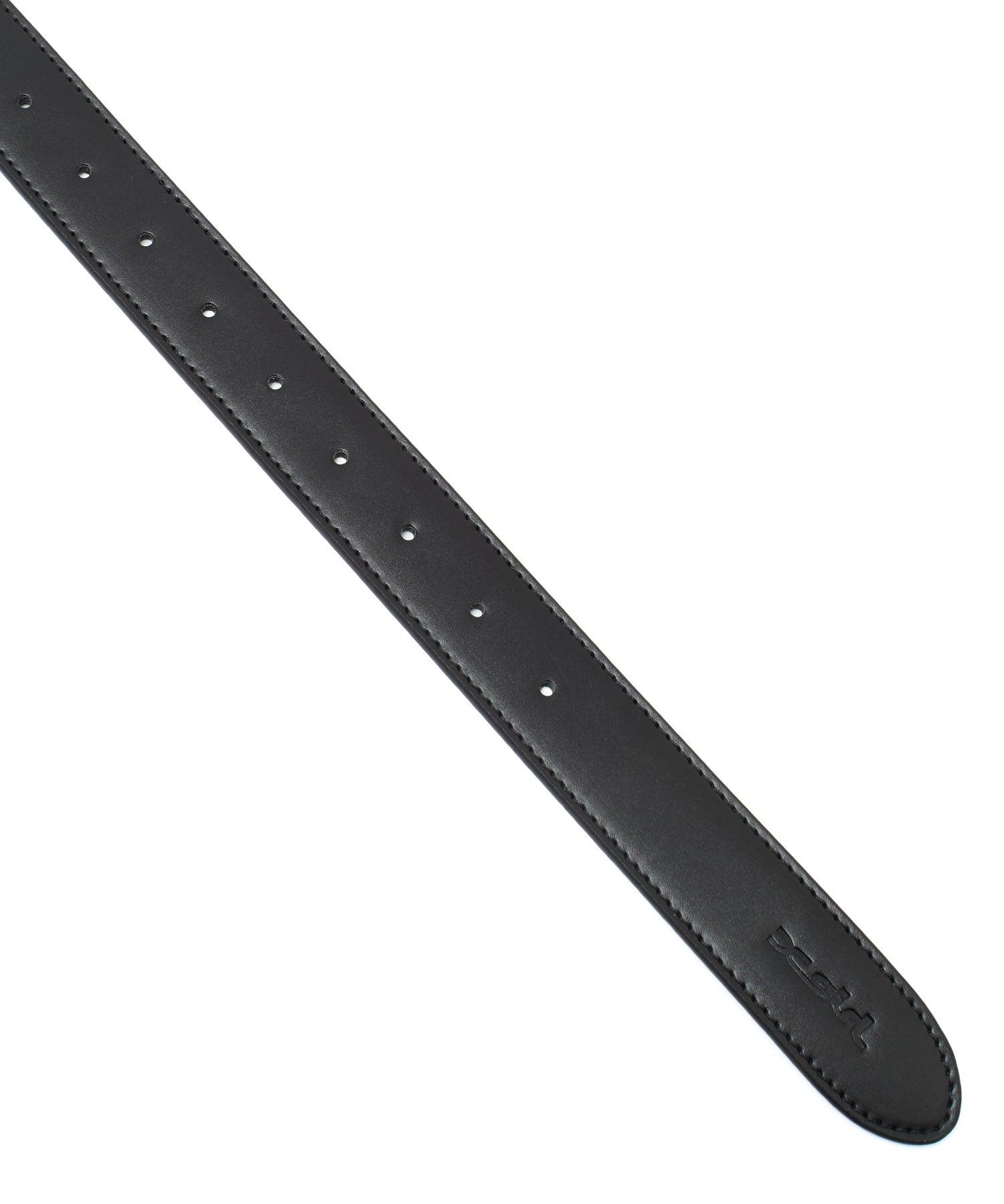 OVAL LOGO CLASP FAUX LEATHER BELT