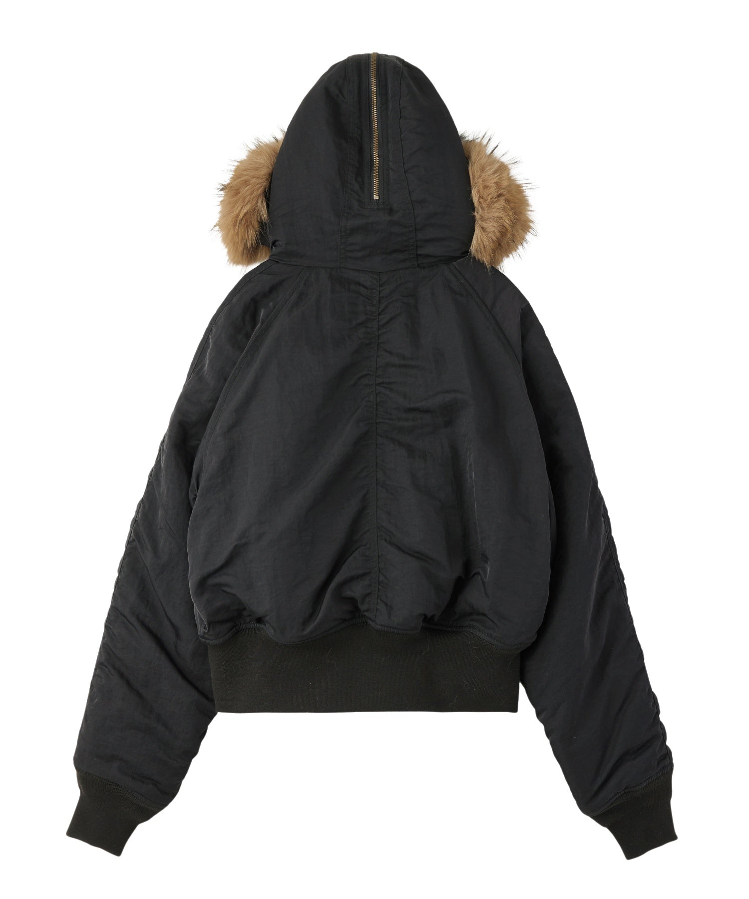 FAUX FUR HOODED JACKET
