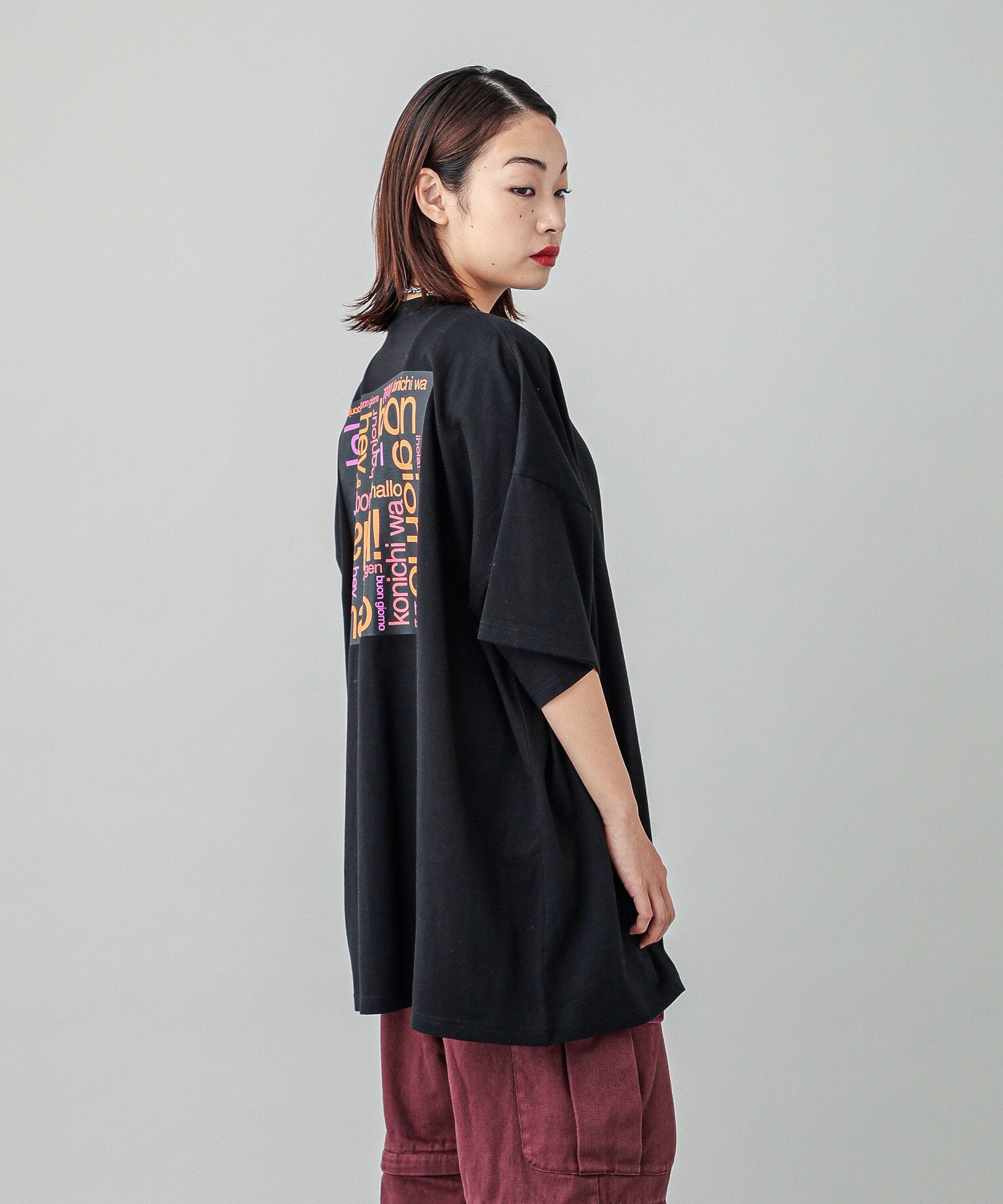 BONJOUR LOGO S/S BIG TEE DRESS