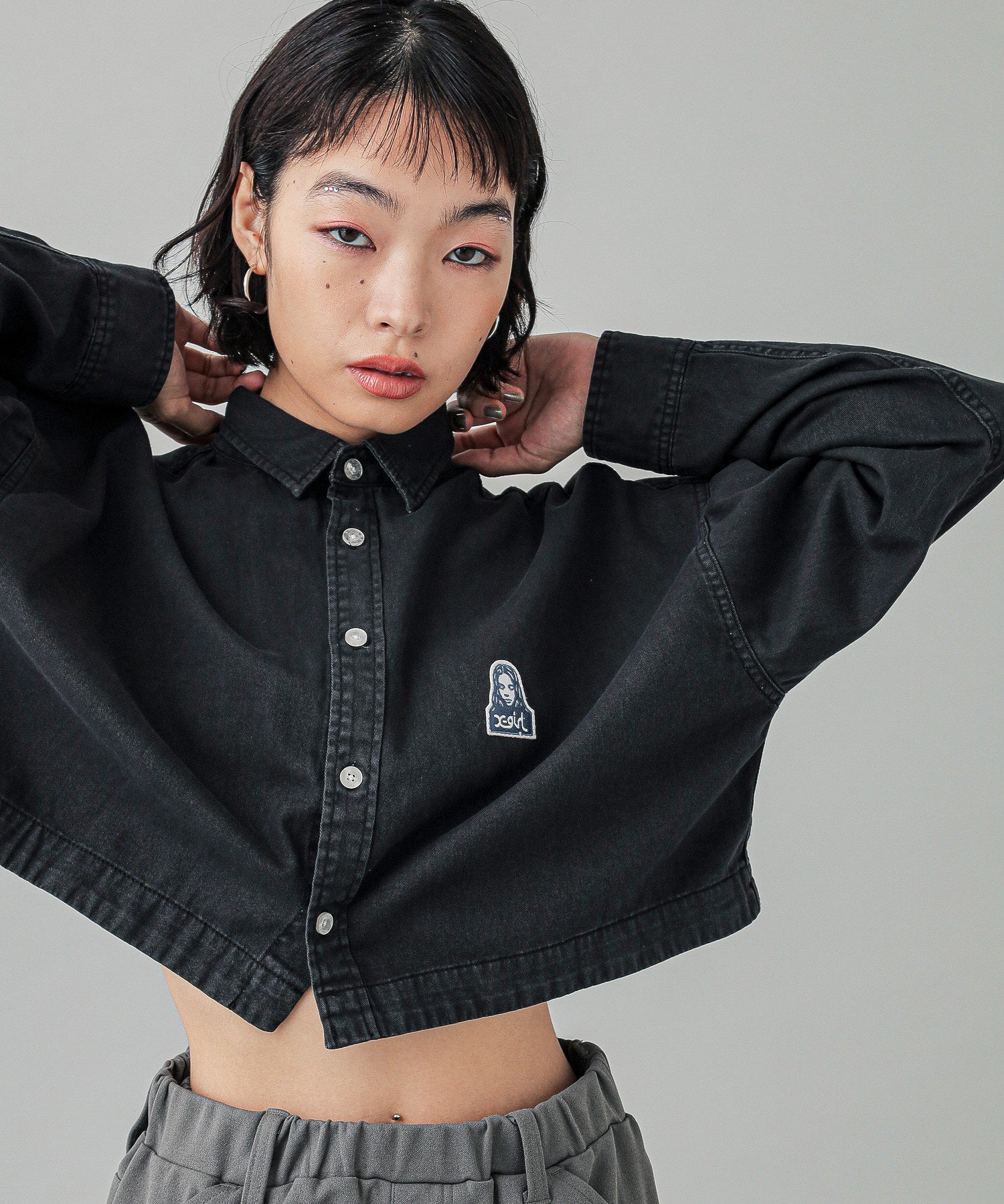 FACE 2WAY LENGTH L/S SHIRT