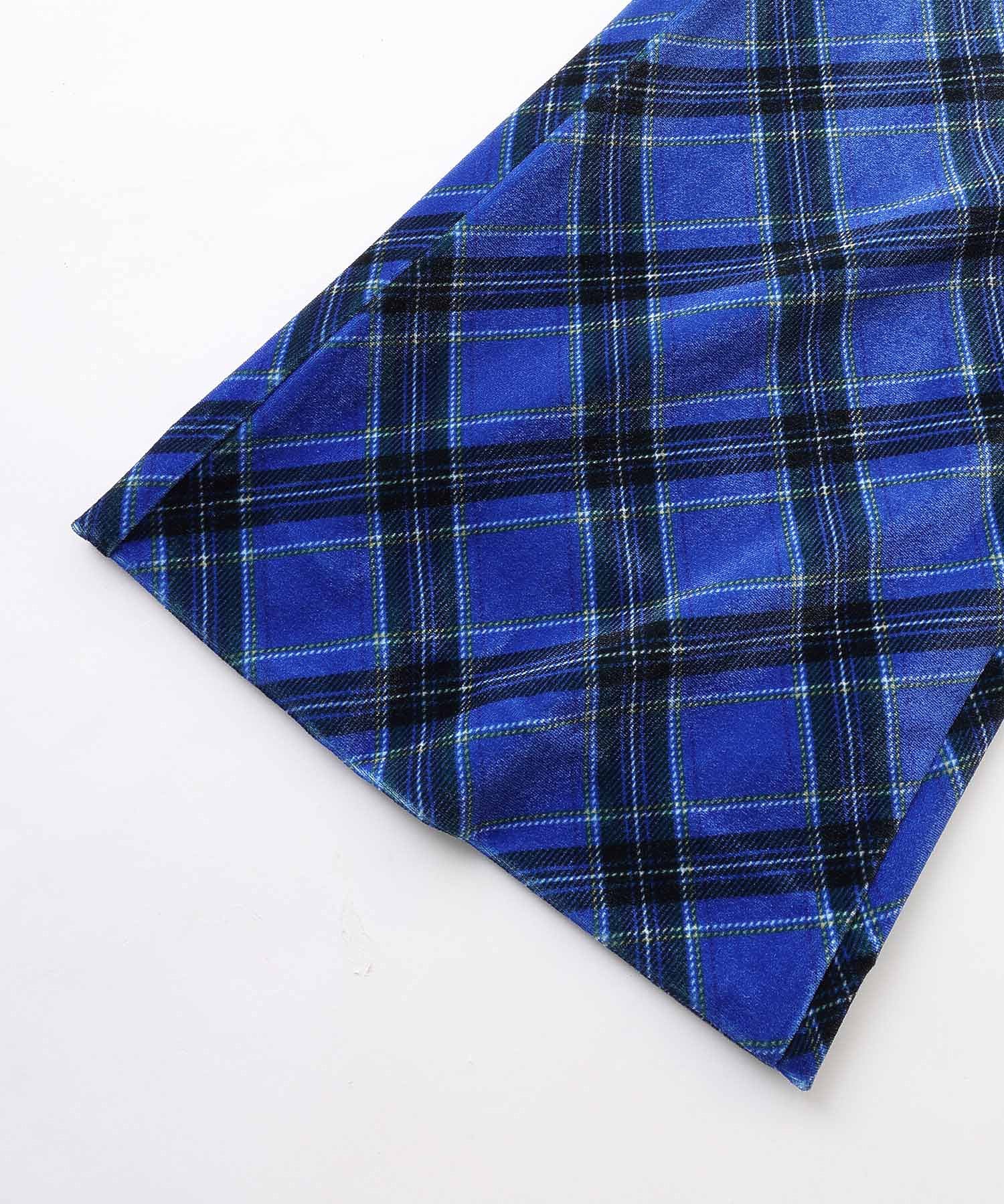 TARTAN PLAID FLARE PANTS X-girl