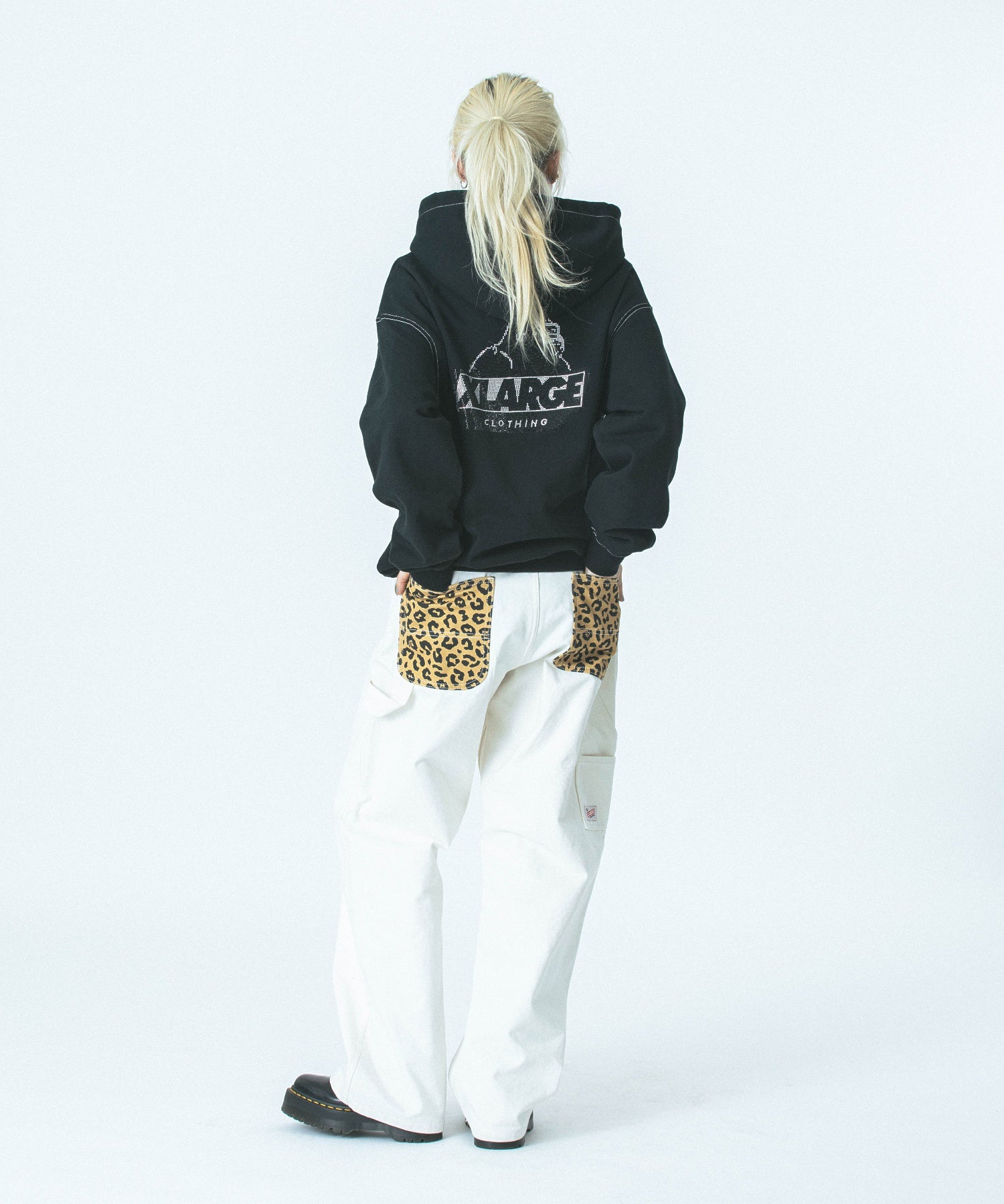 LEOPARD POCKET PAINTER PANTS