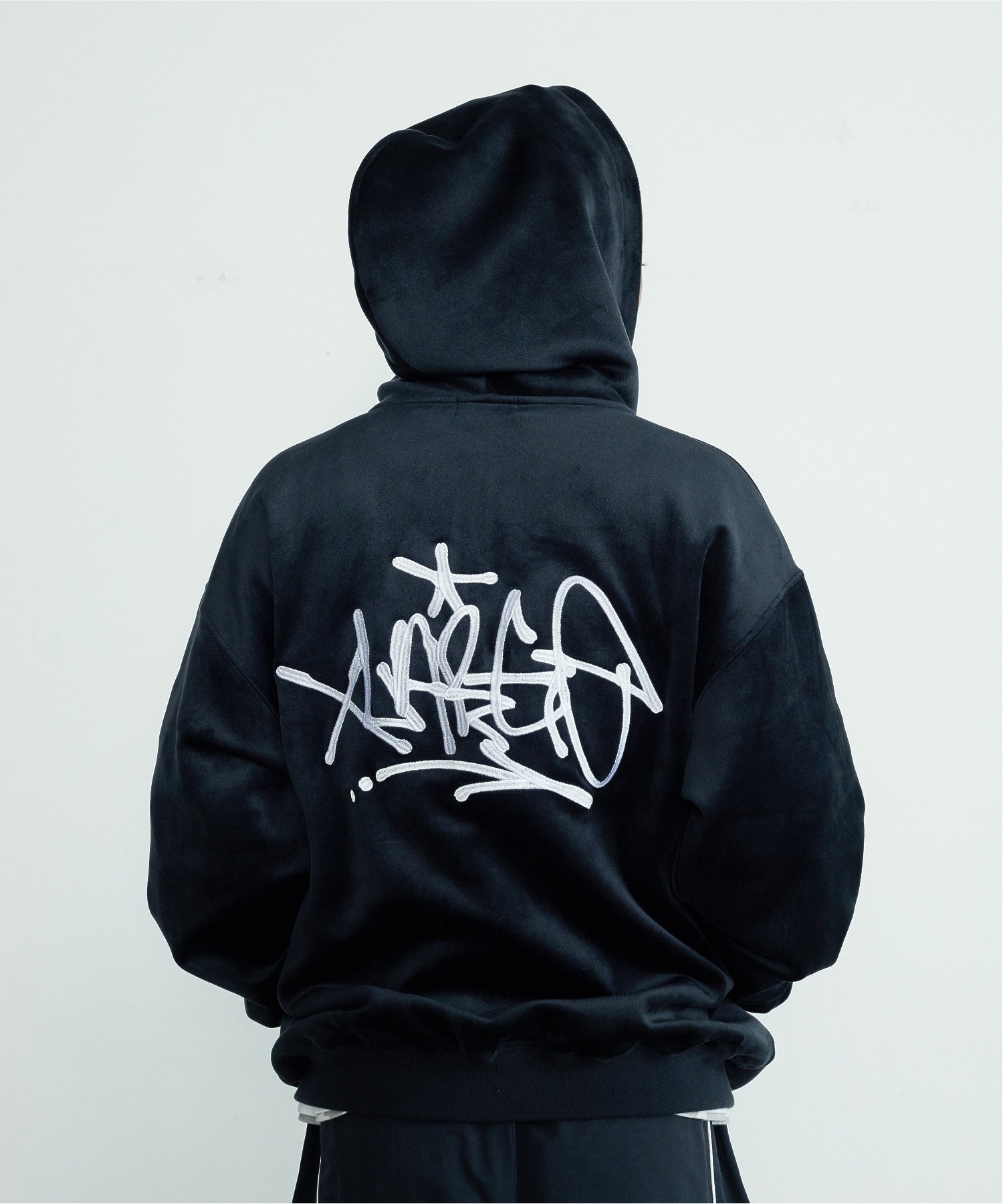 TAGGING VELOUR ZIP HOODIE