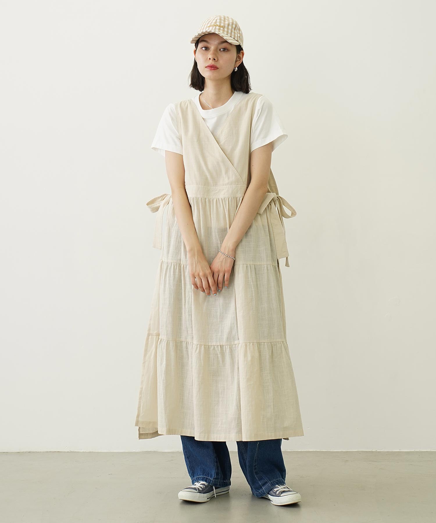 APRON TIERED DRESS