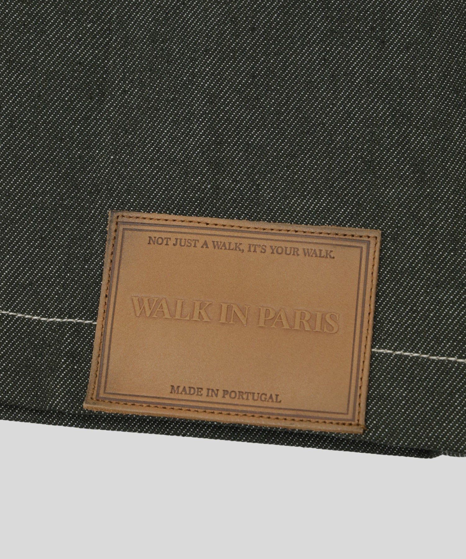 WALK IN PARIS/ウォーキンパリス/Raw green denim carpenters jacket