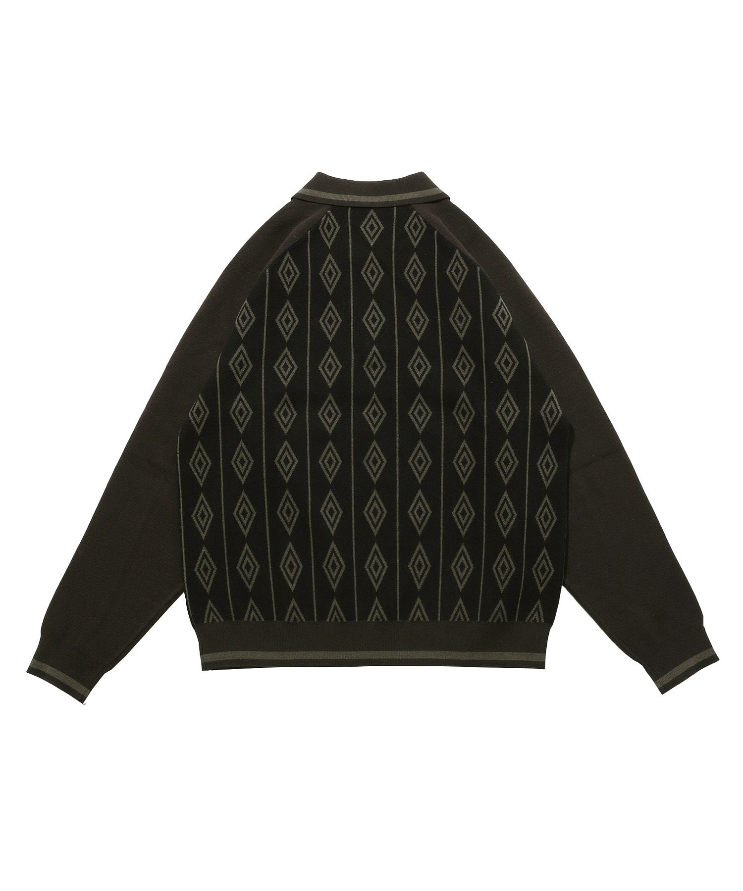 X-girl x UMBRO HALF ZIP JACQUARD KNIT TOP