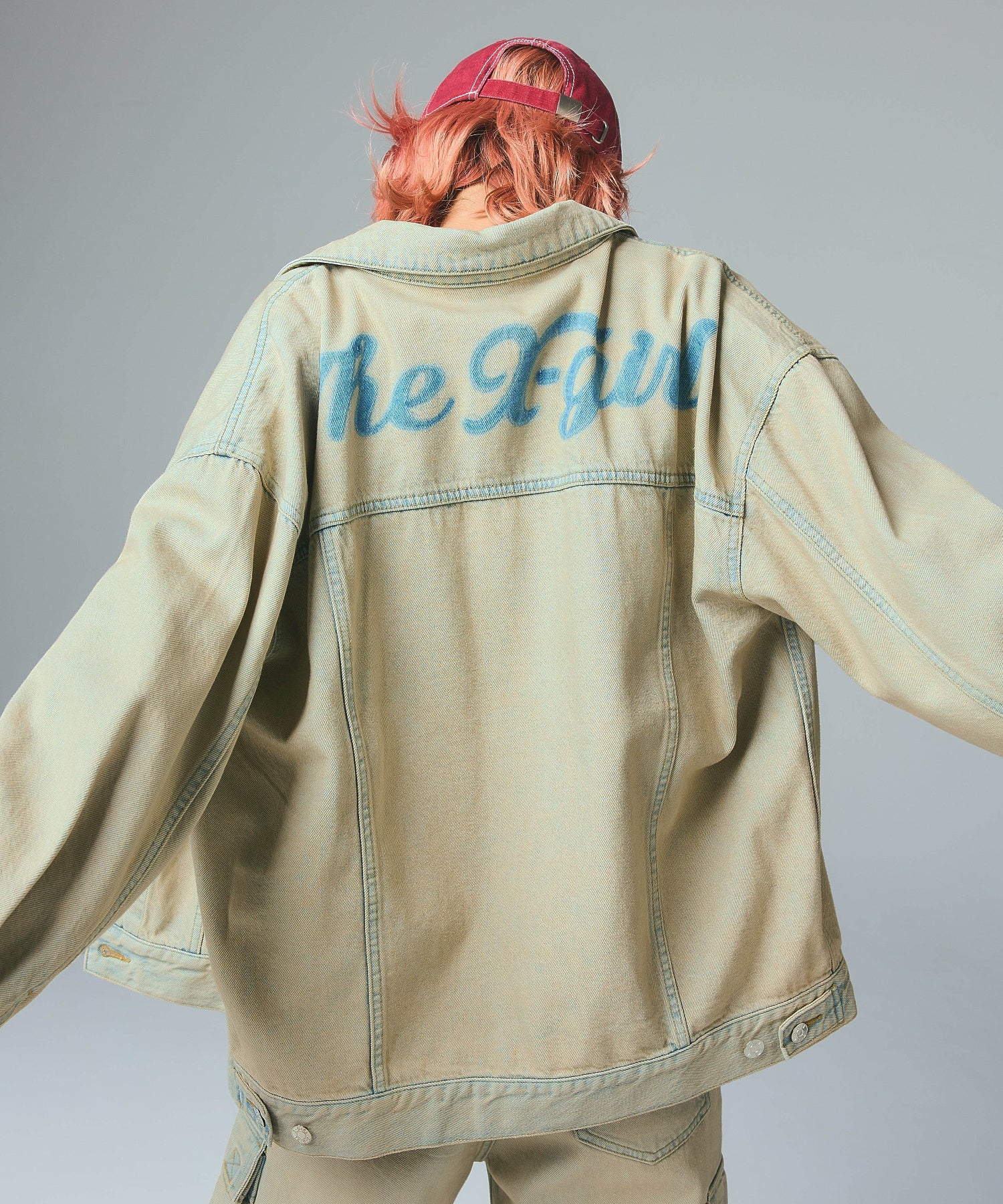 BICOLOR STITCH FADED 6PANEL CAP