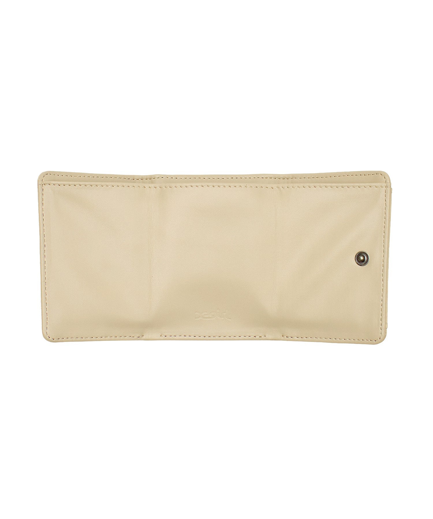 MILLS LOGO FAUX CROCO MINI WALLET