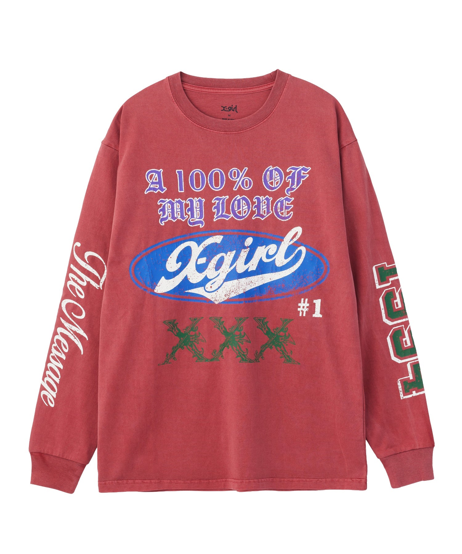 FADED MIX LOGO L/S TEE