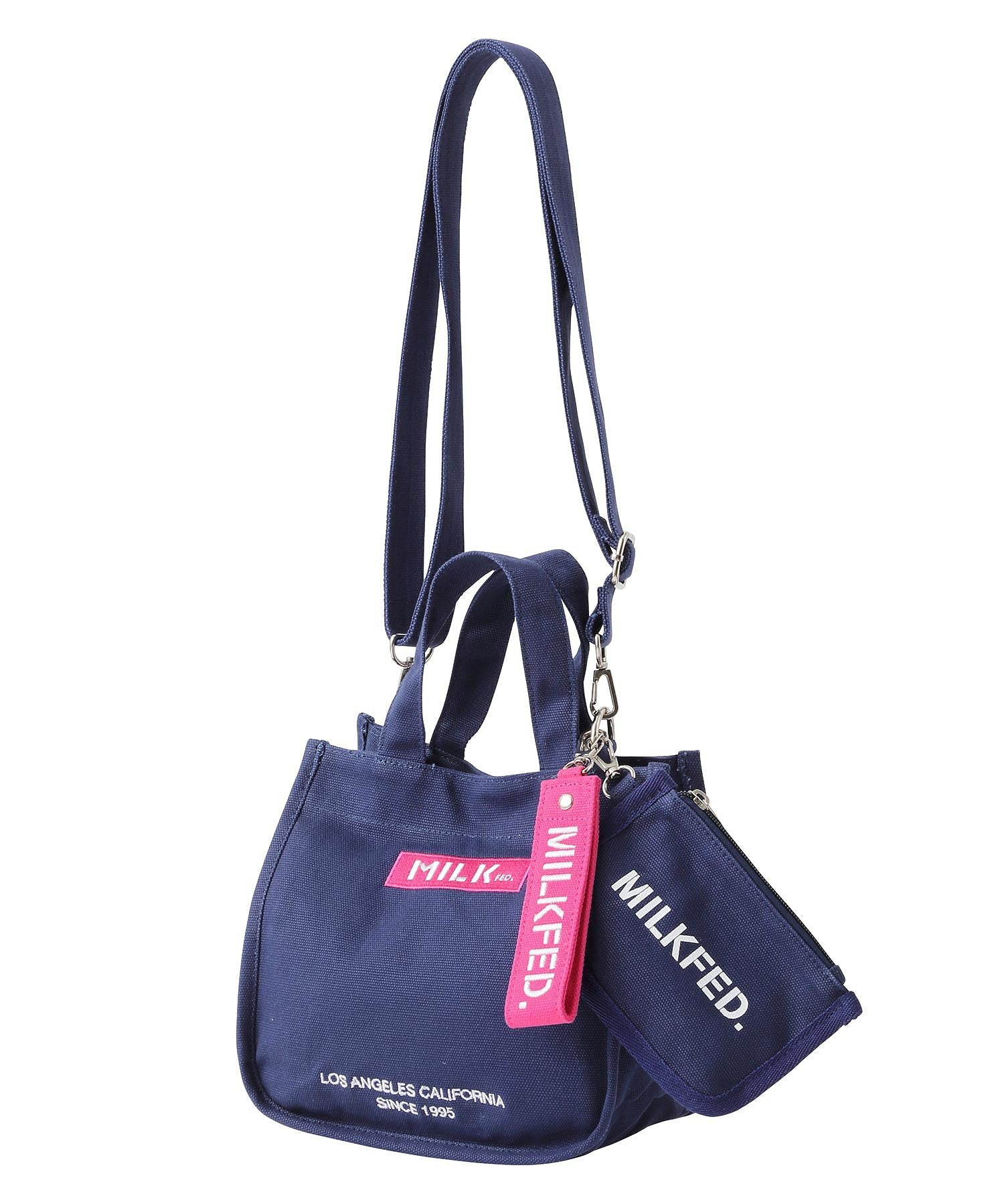 EMBROIDERED BAR MINI SHOULDER BAG W/STRAP MILKFED.