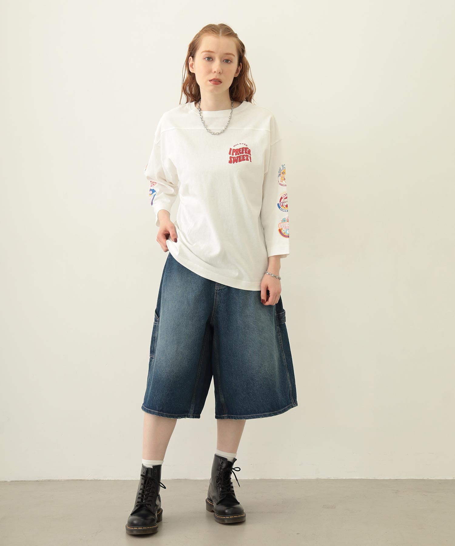 70S LOGO THREE QUARTER SLEEVE TOP