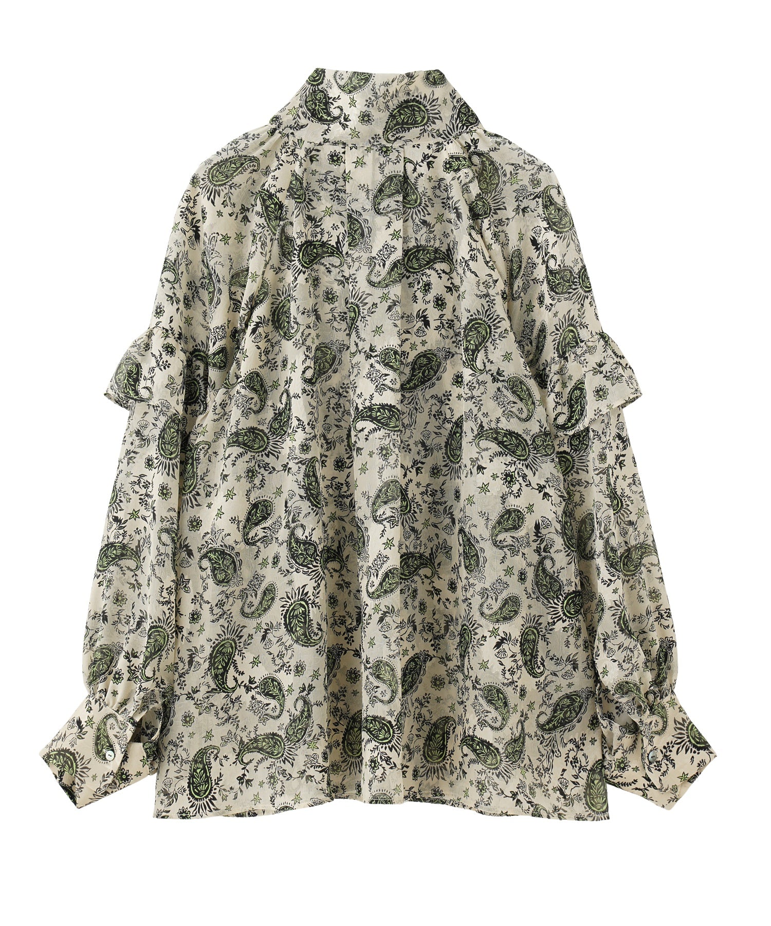 ジャガードプリントブラウス