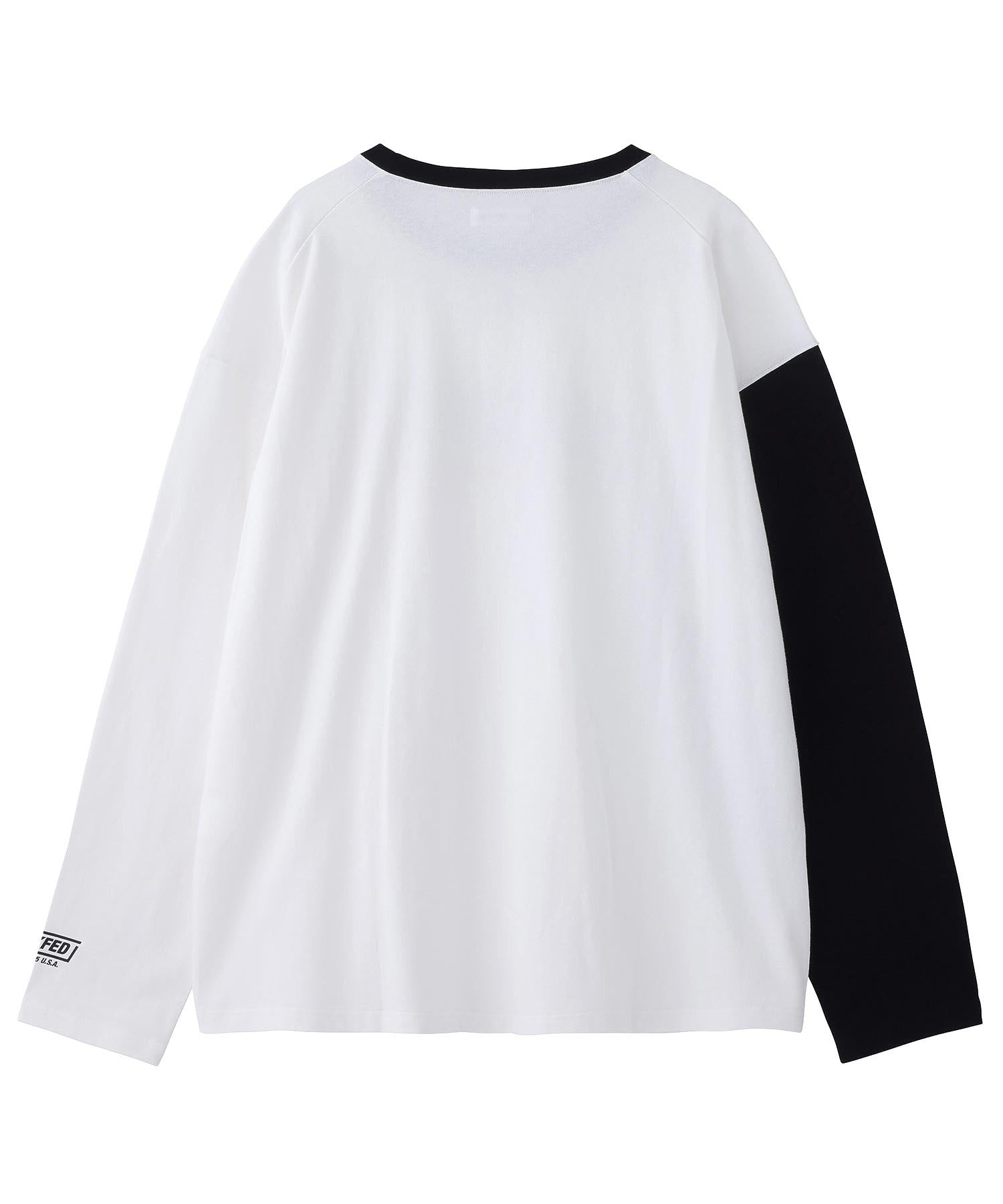 BICOLOR SLEEVE L/S TOP MILKFED.