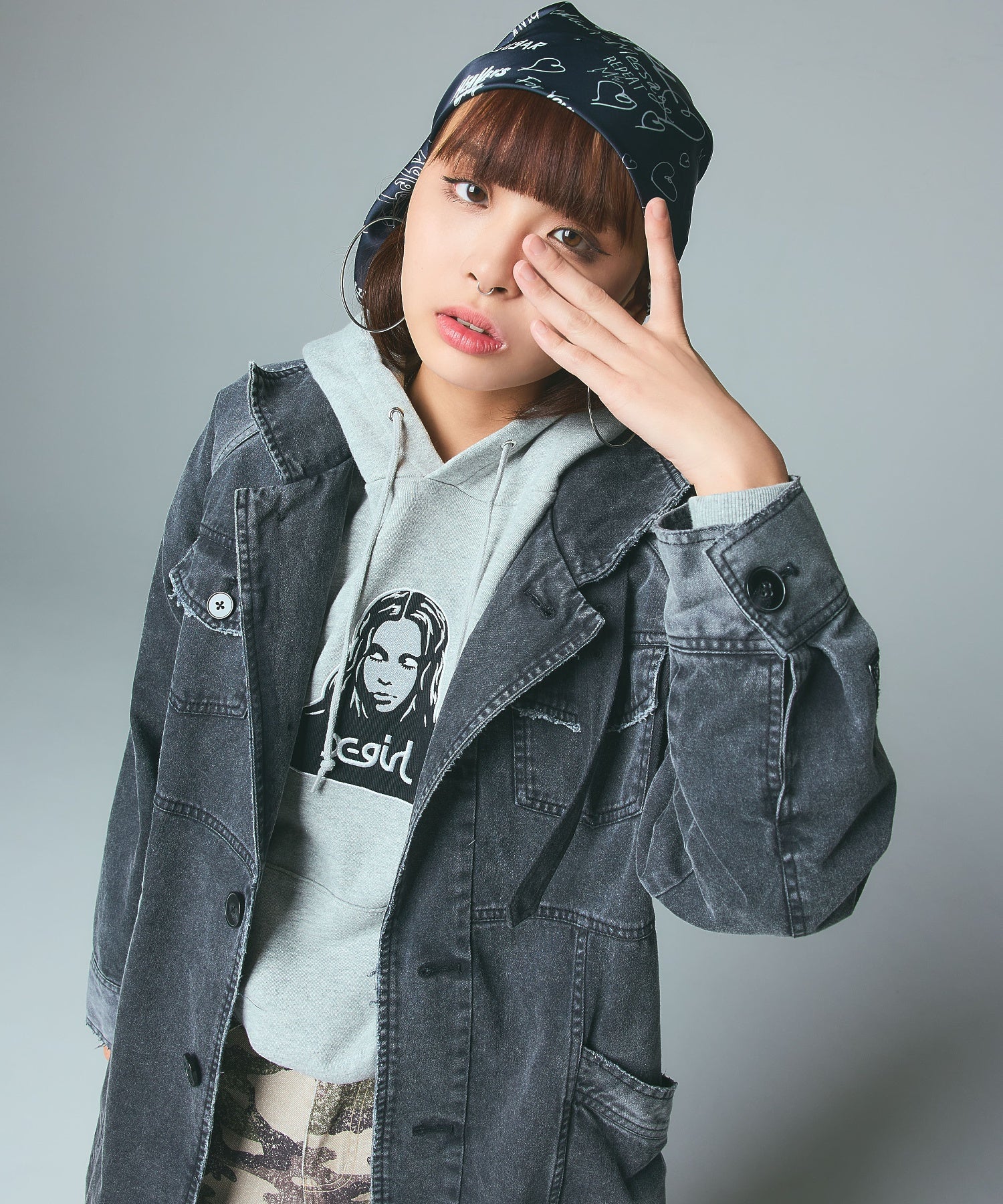 FACE PATCH SWEAT HOODIE