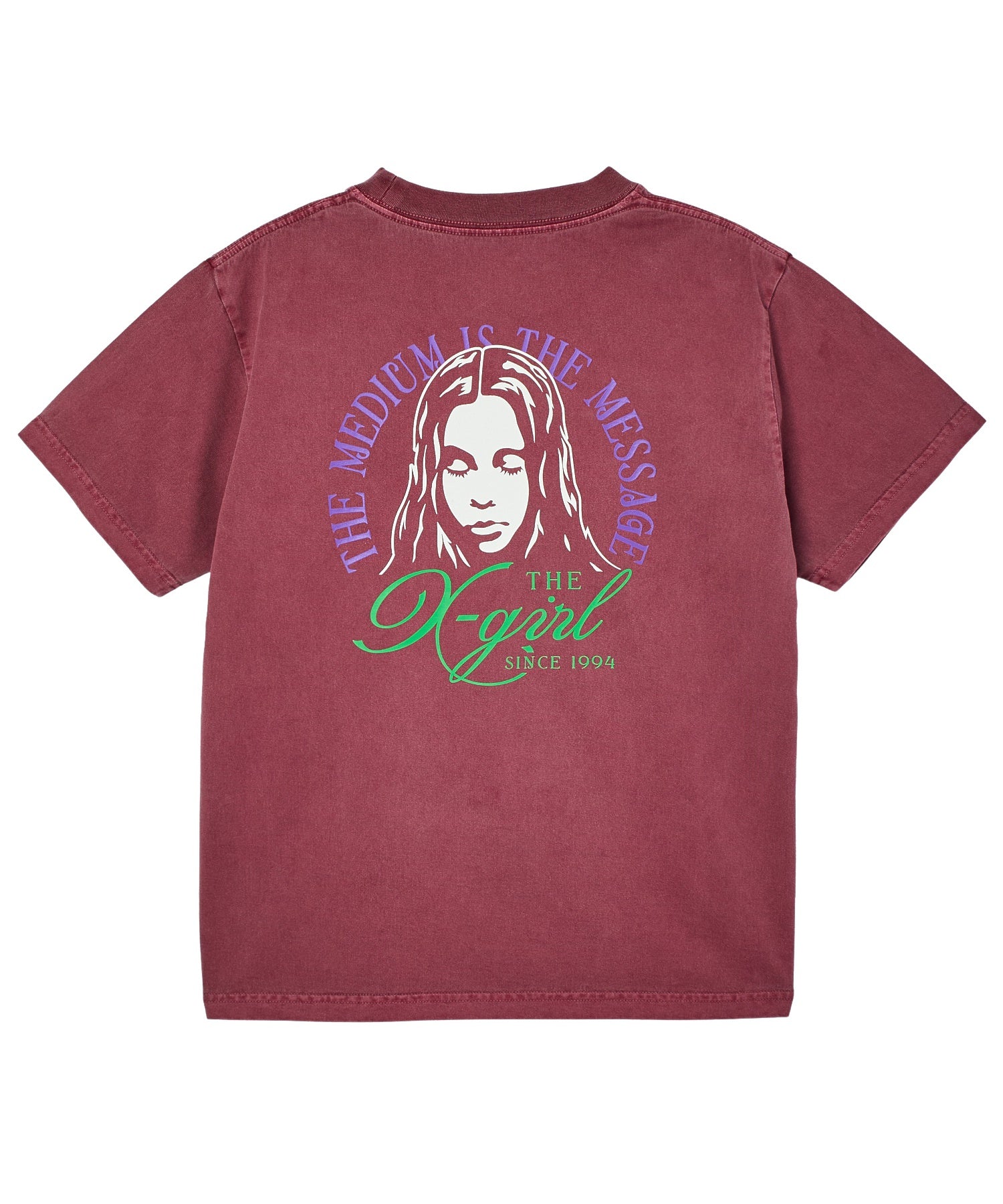 FADED TRI-COLOR FACE S/S TEE
