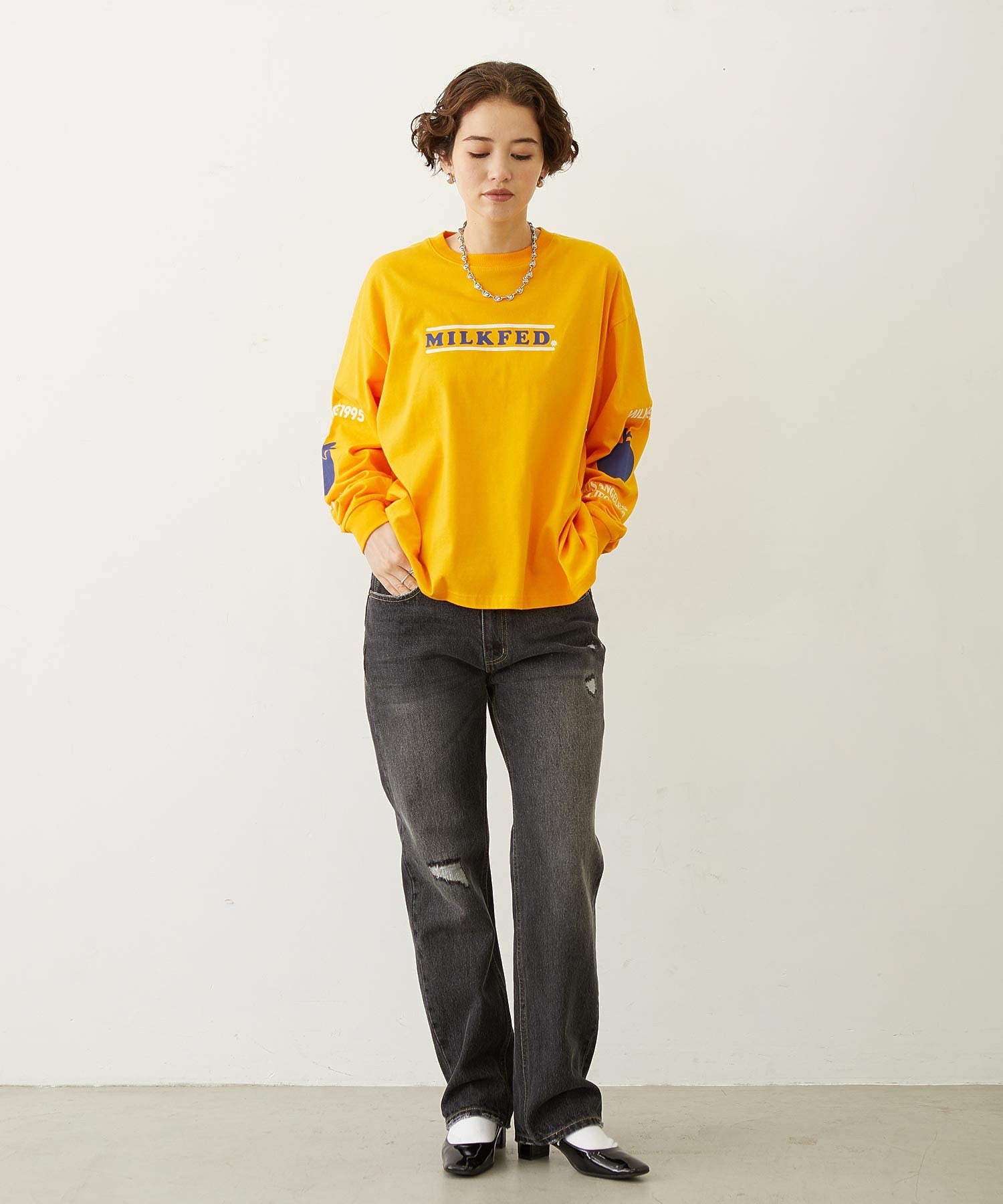 FRUIT SLEEVE PRINT L/S TEE