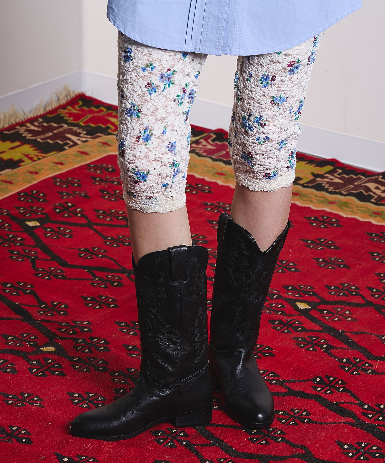 CREOLME/FLORAL LACE LEGGINGS