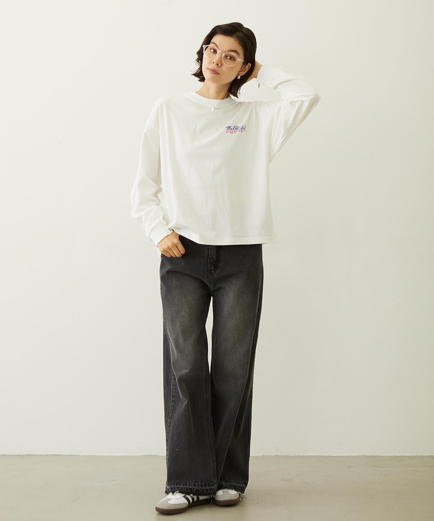 FLARED DENIM PANTS