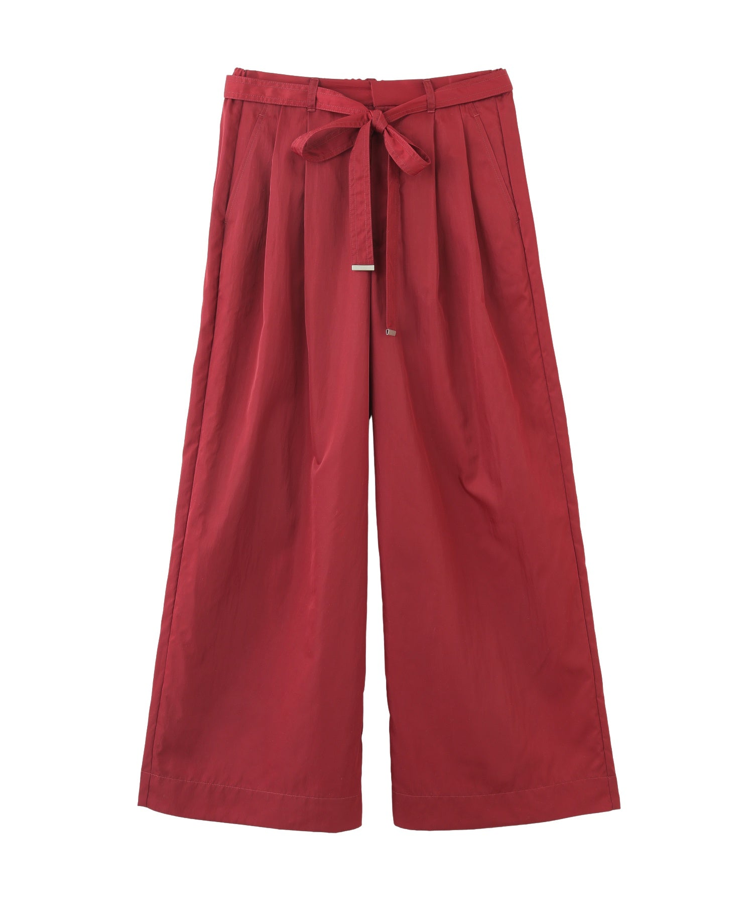 NYLON TUCK PANTS