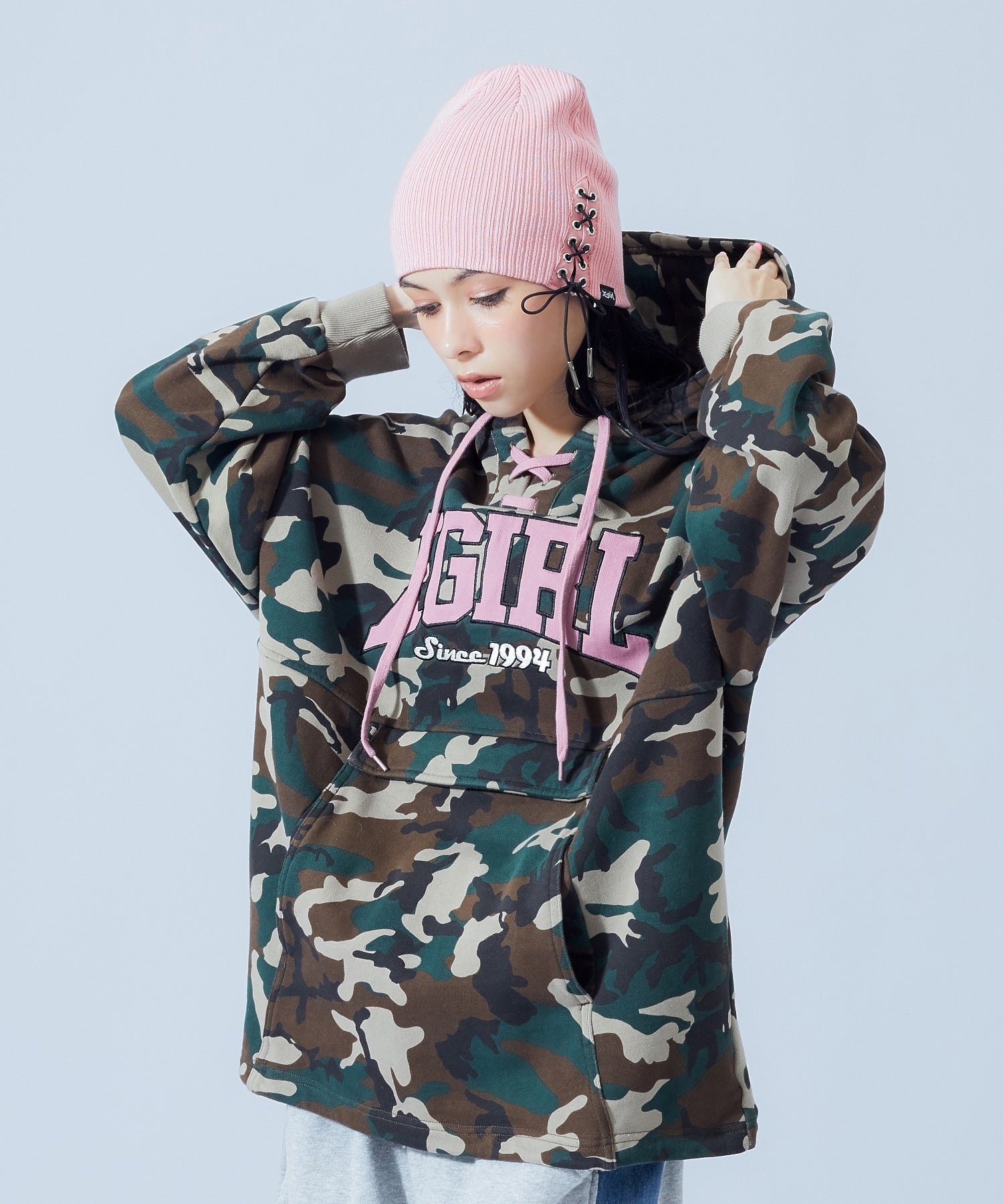 LACE UP BEANIE