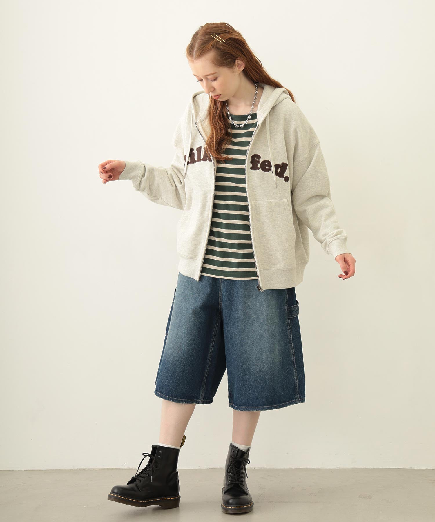 ARCH COOPER LOGO ZIP UP HOODIE