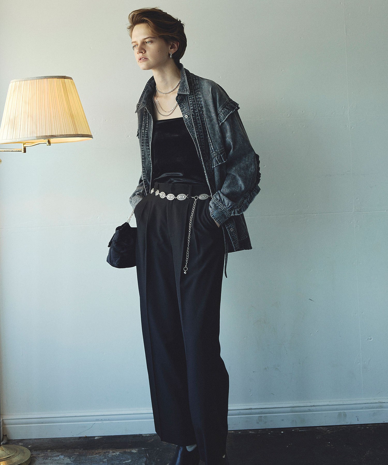 BASIC TUCK PANTS