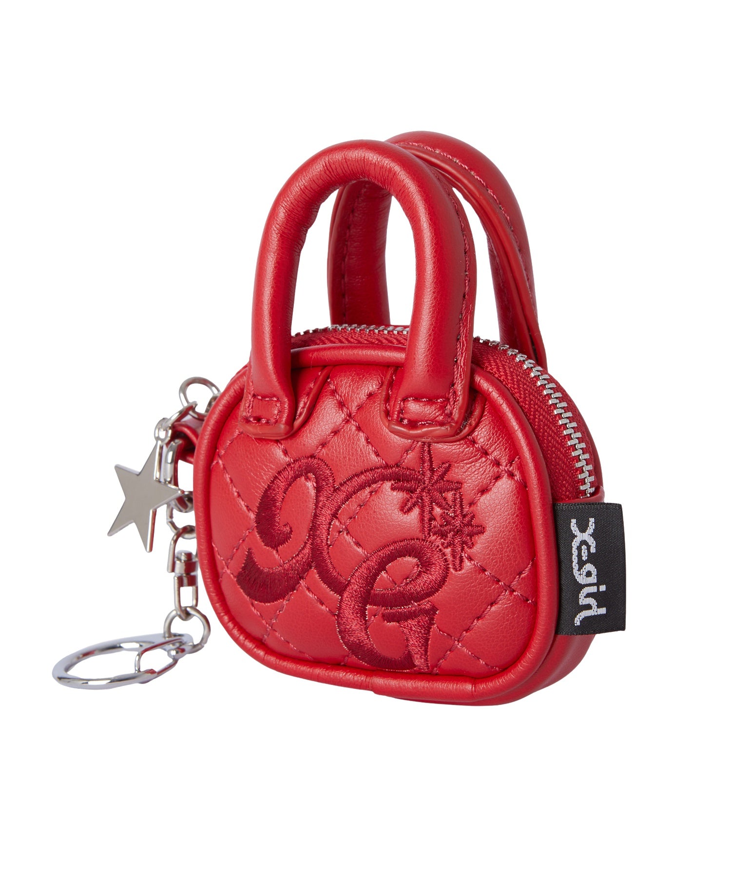 XG LOGO MINI QUILTED BOSTON BAG CHARM
