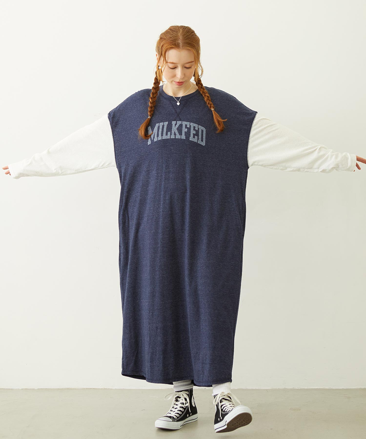 COLLEGE LOGO LONG DRESS