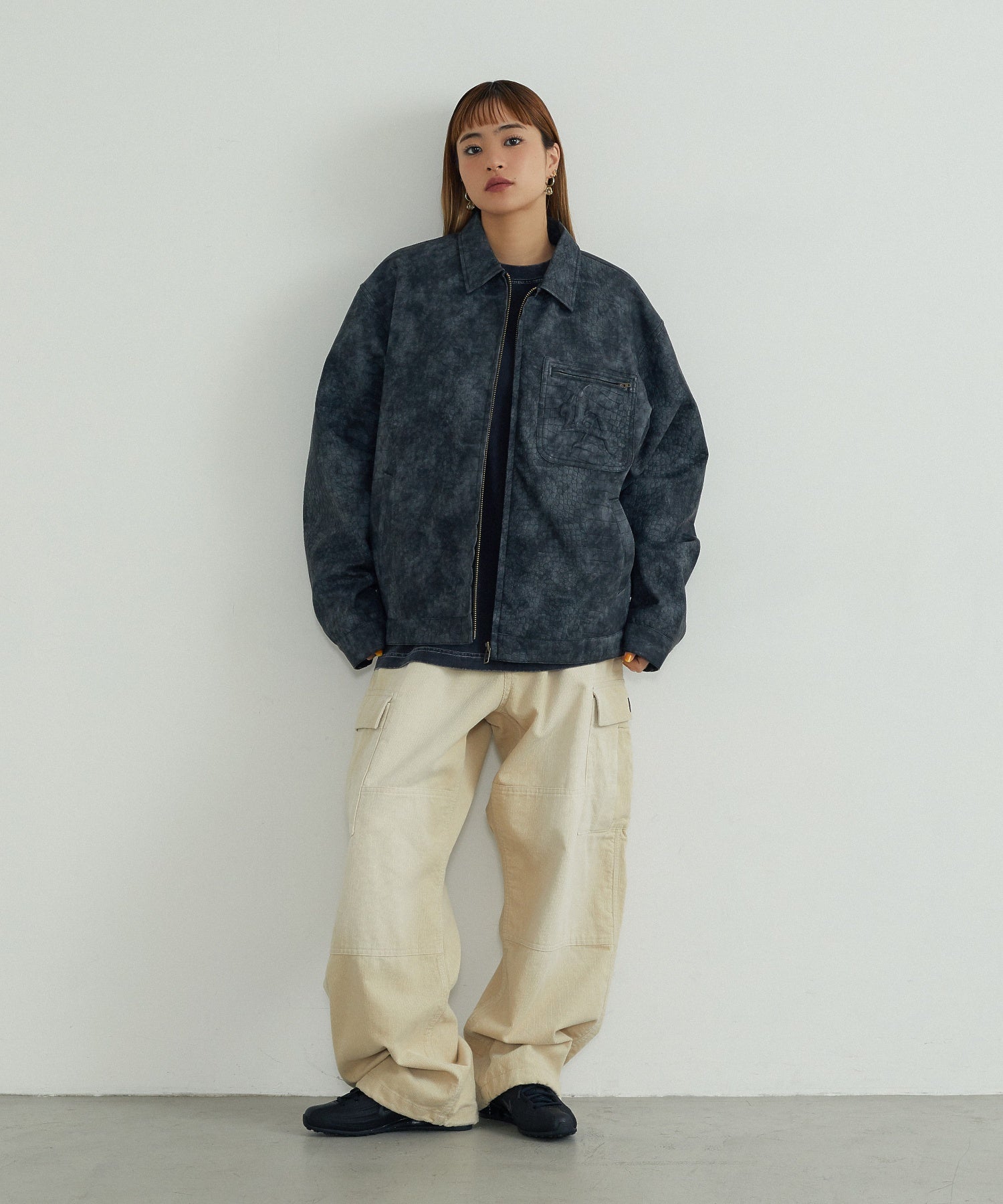 CROC SUEDE JACKET
