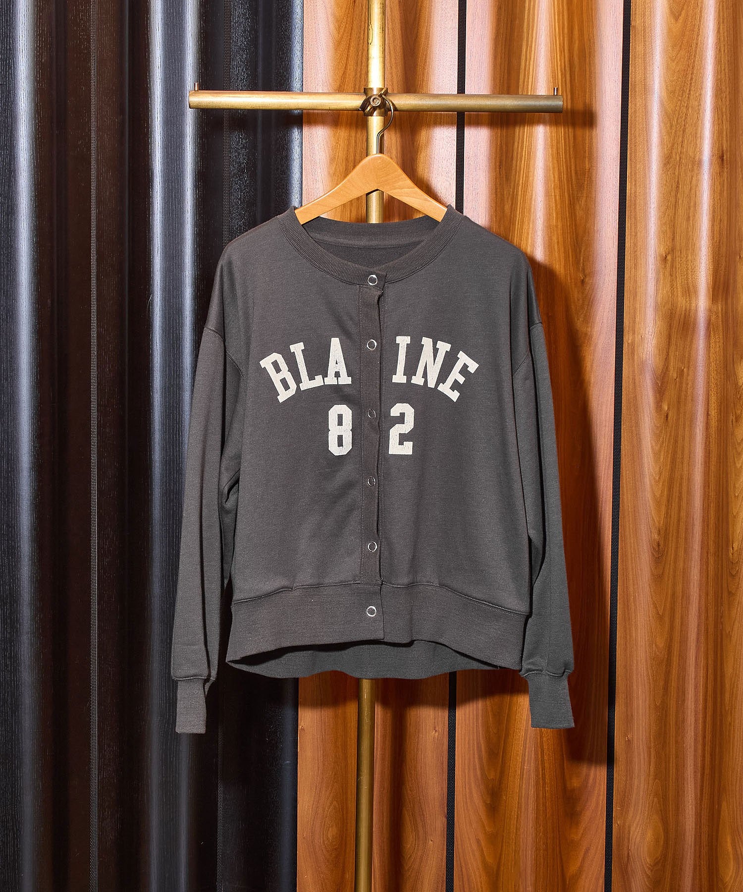 COLLEGE LOGO SWEAT CARDIGAN