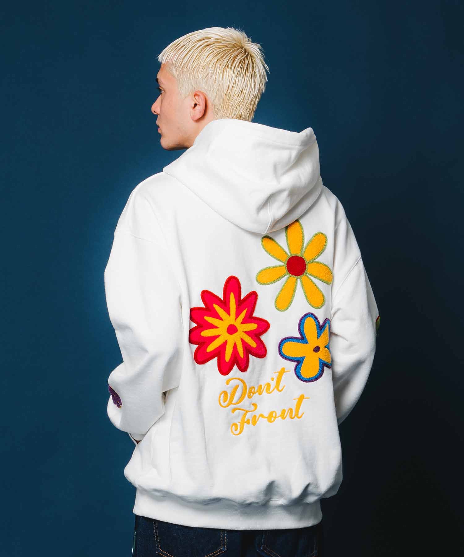 FLOWER PULLOVER HOODED SWEAT