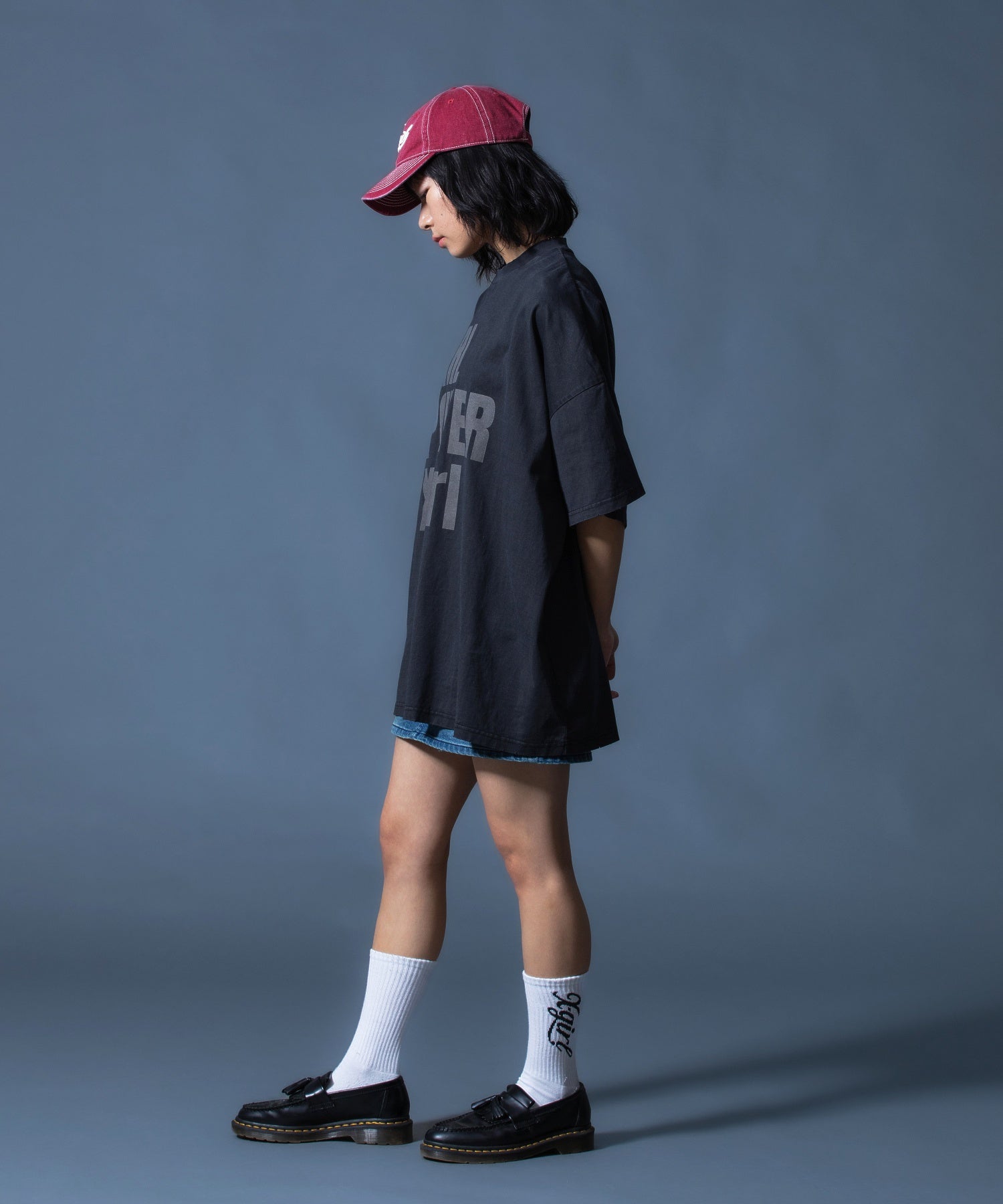 DISTRESSED BIG TEE DRESS