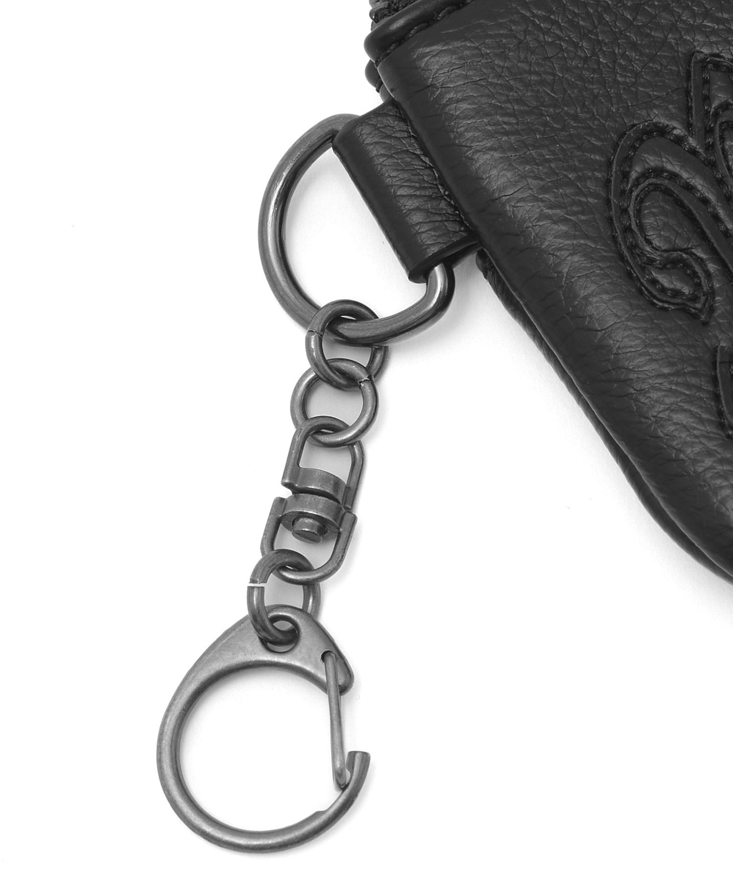 FAUX LEATHER PATCH COIN AND CARD CASE