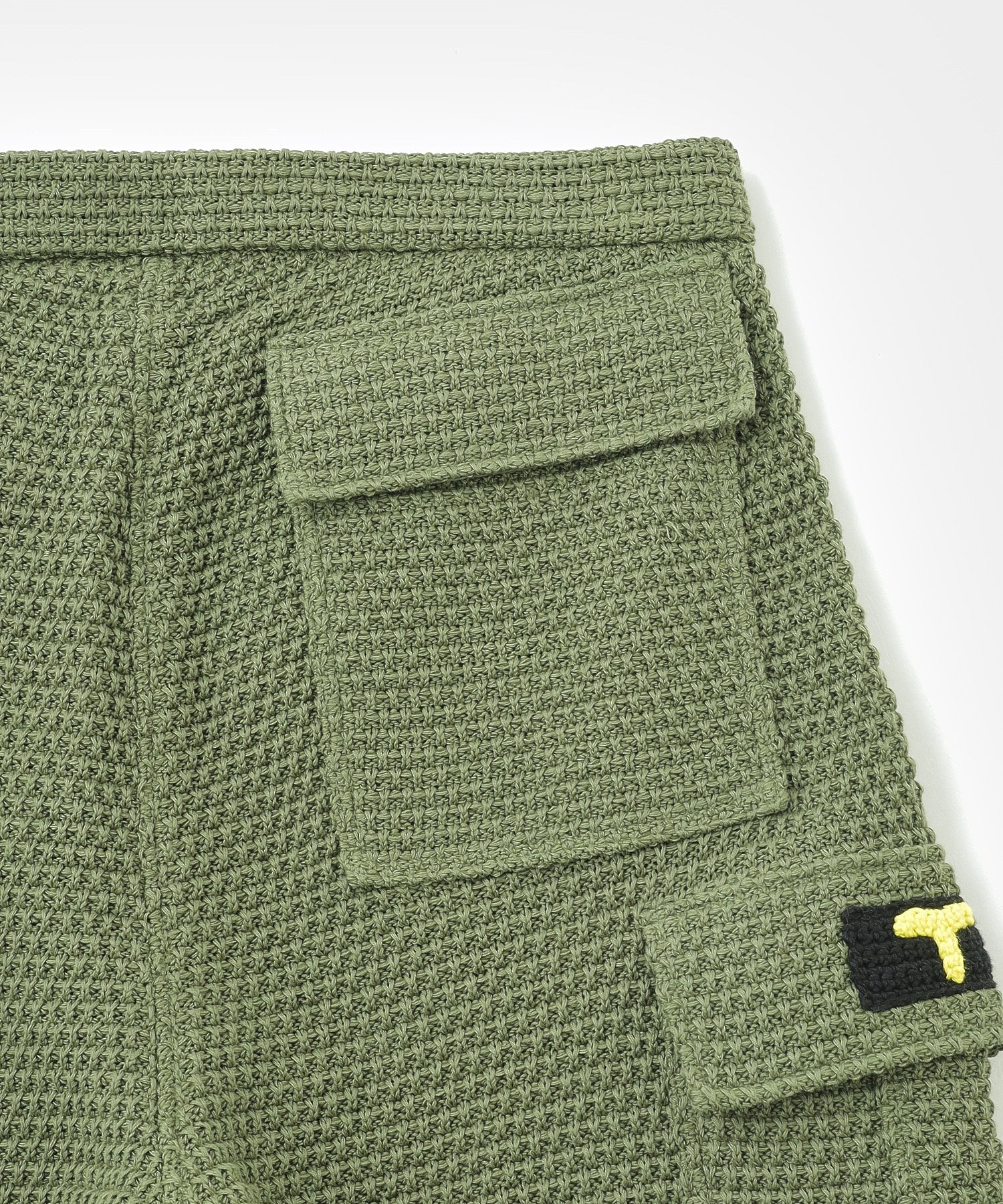 gimcontext/ジム コンテキスト/Basket Weave Cargo Knit Shorts/25105120