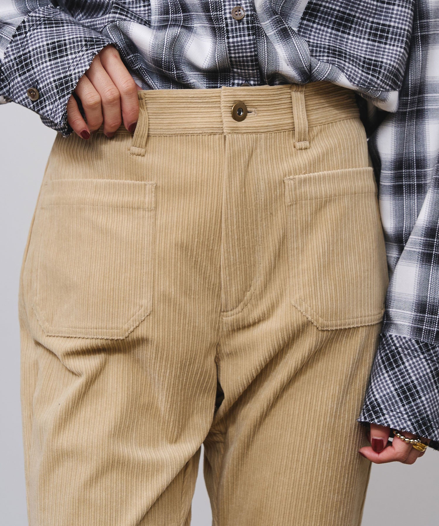 CORDUROY FLARE PANTS
