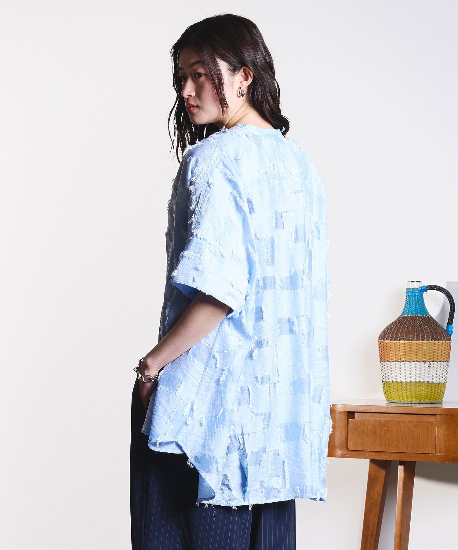 GENE HEAVENS/SHEER DOBBY S/S SHIRT