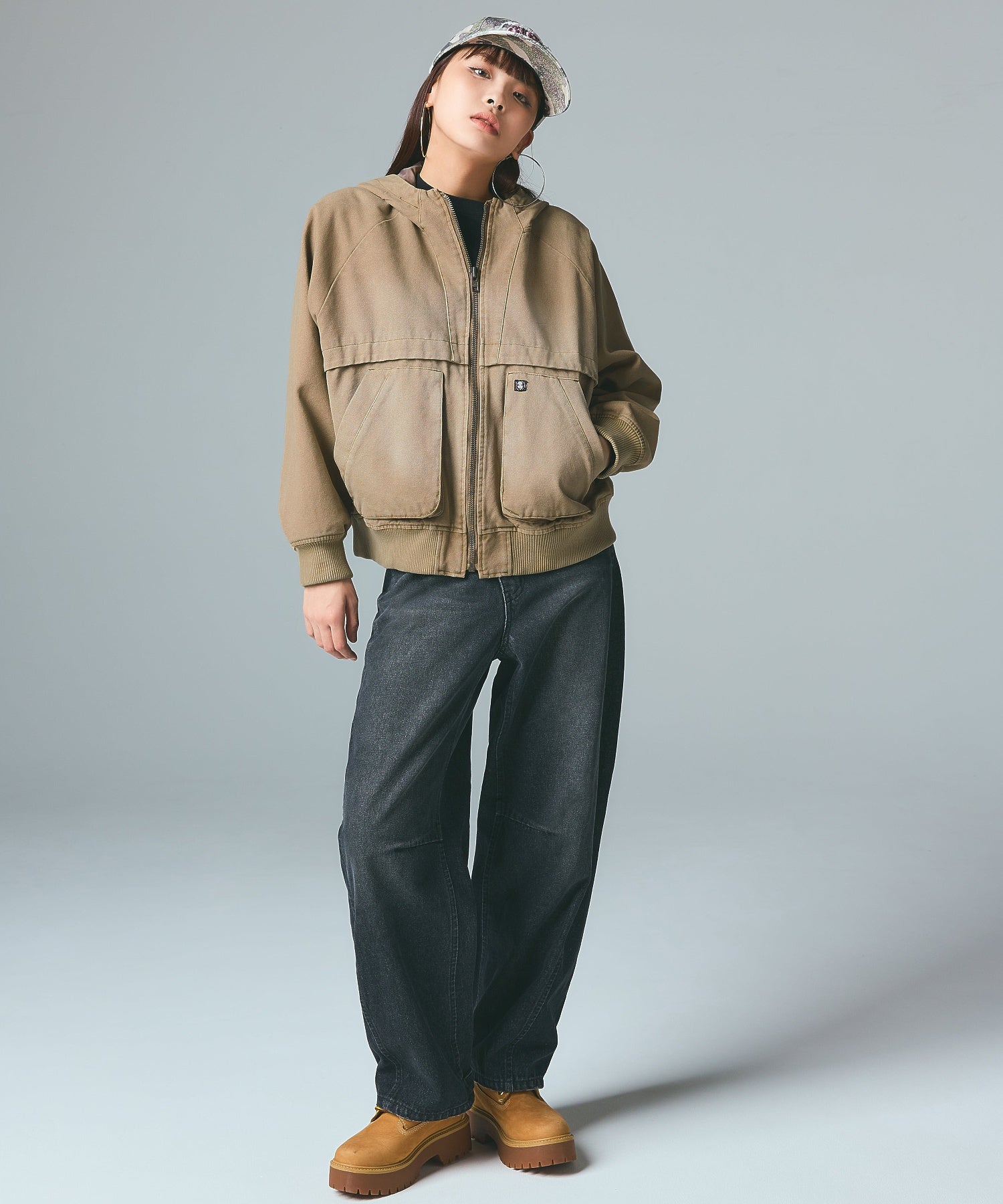 ARCH LOGO HOODED JACKET