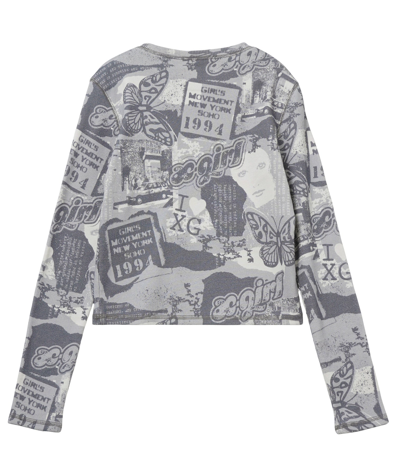 COLLAGE GRAPHIC L/S COMPACT TOP