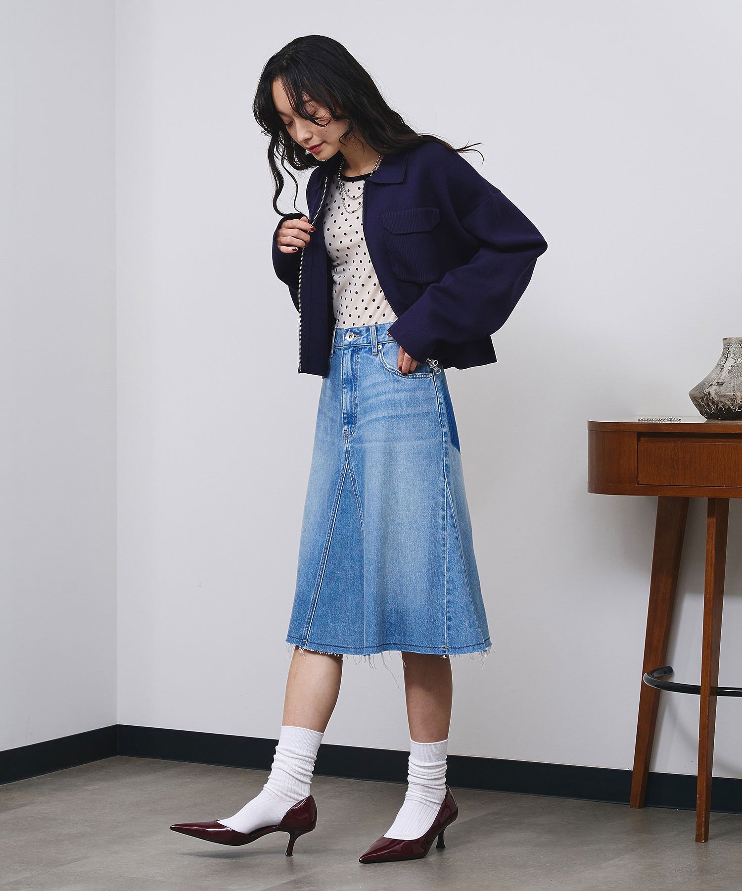 model:161cm 着用サイズ:M