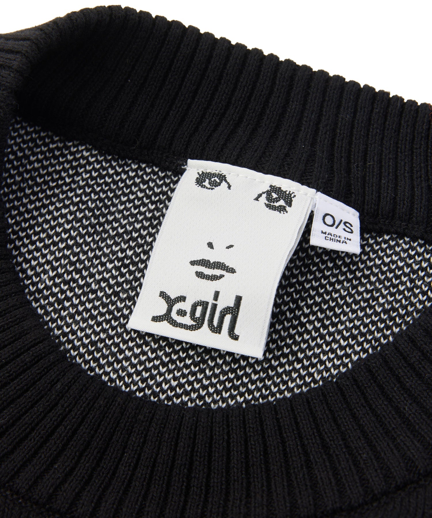 SCRIPT LOGO JACQUARD KNIT TOP