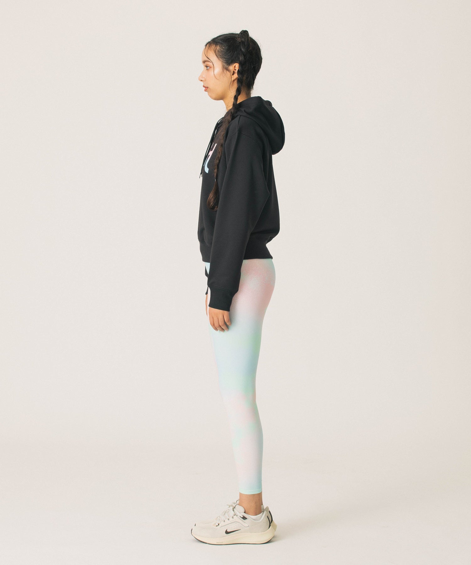 MARBLE LOGO SHORT HOODIE SWEATSHIRT