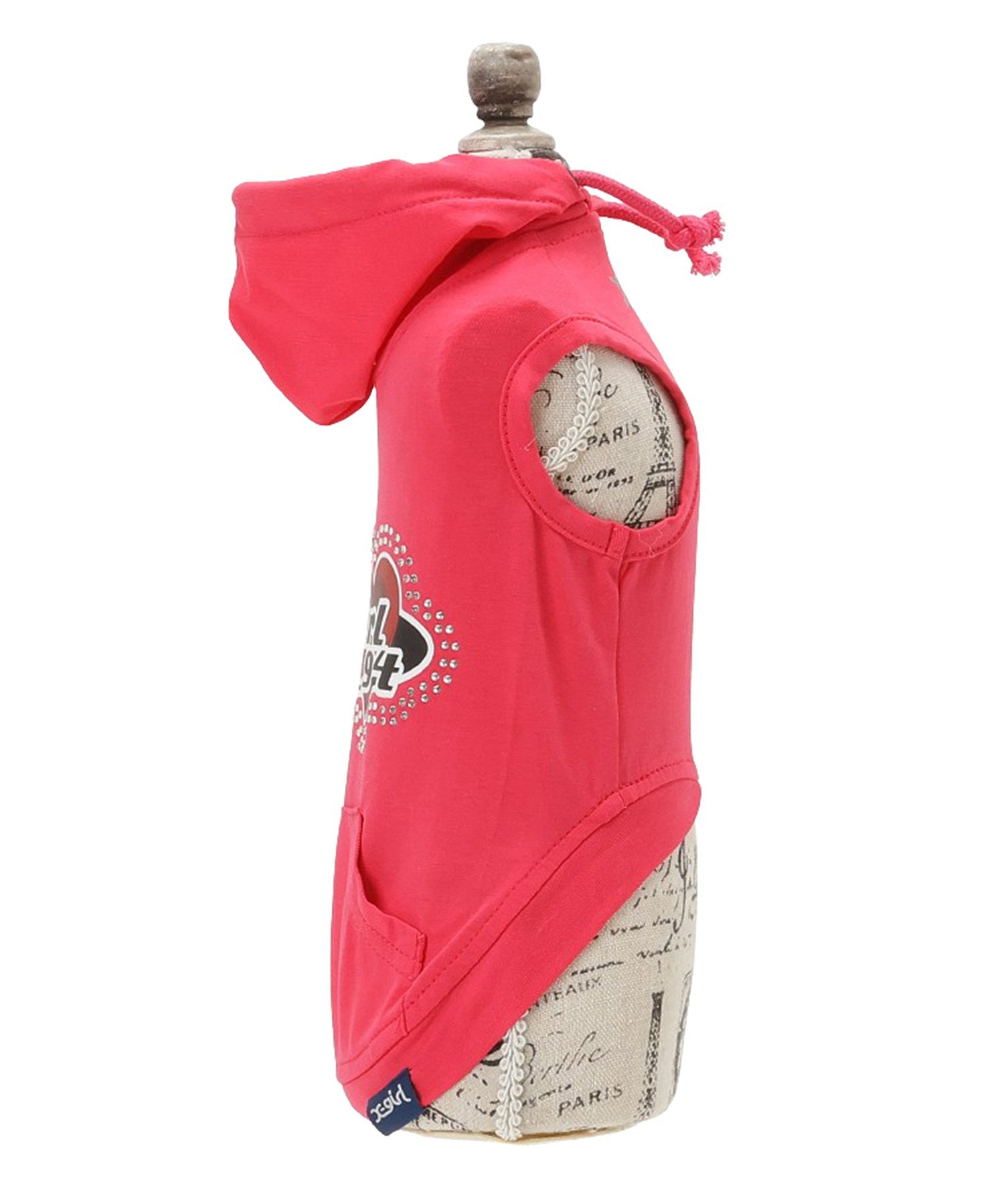 【X-girl DOGWEAR】プラネットハートロゴタンクフーディー