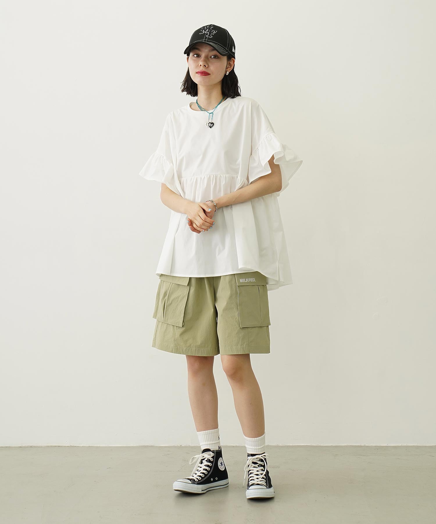 MILKFED.×NEWERA 9FORTY MF LOGO CAP