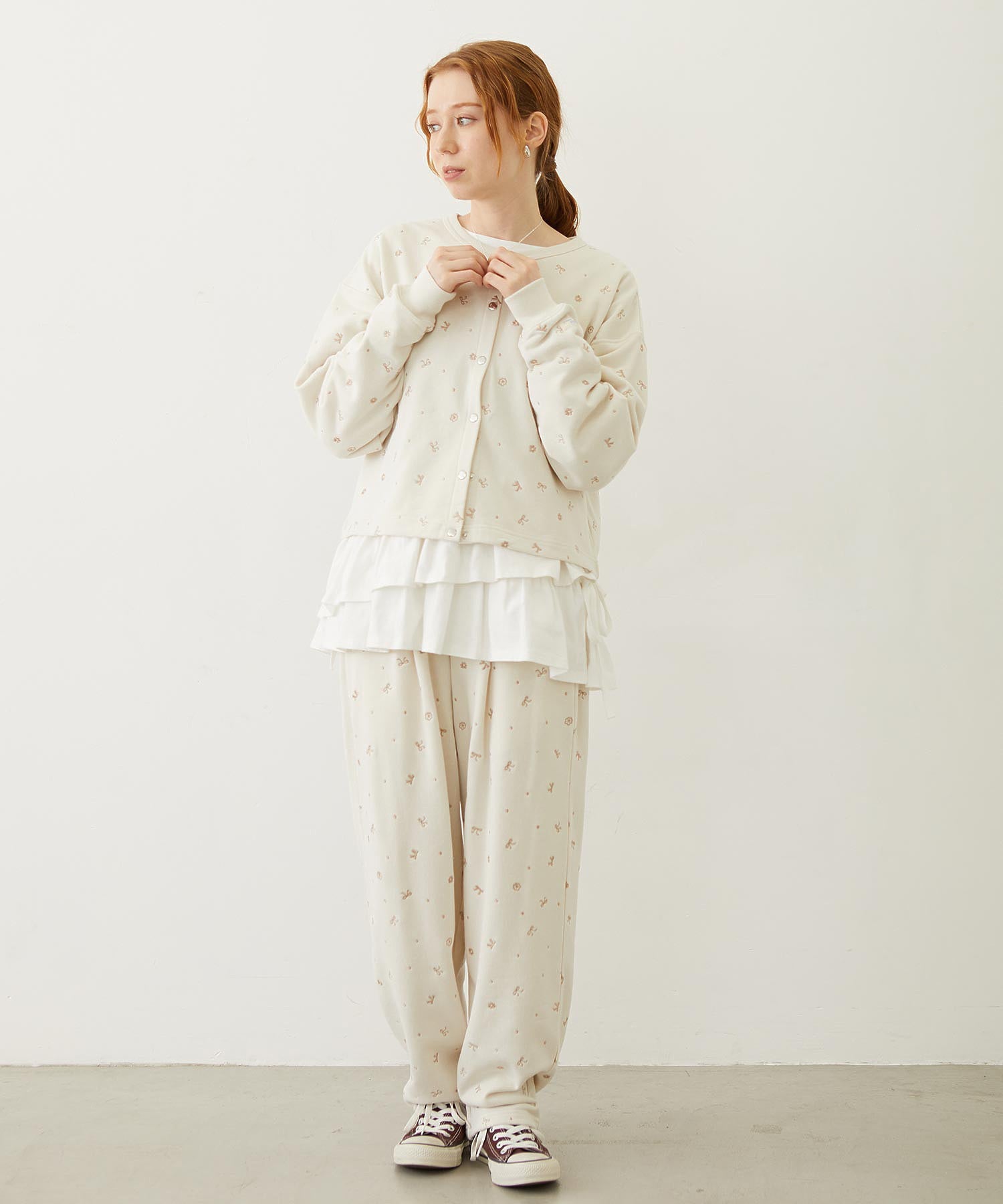 EMBROIDERY SWEAT JACKET